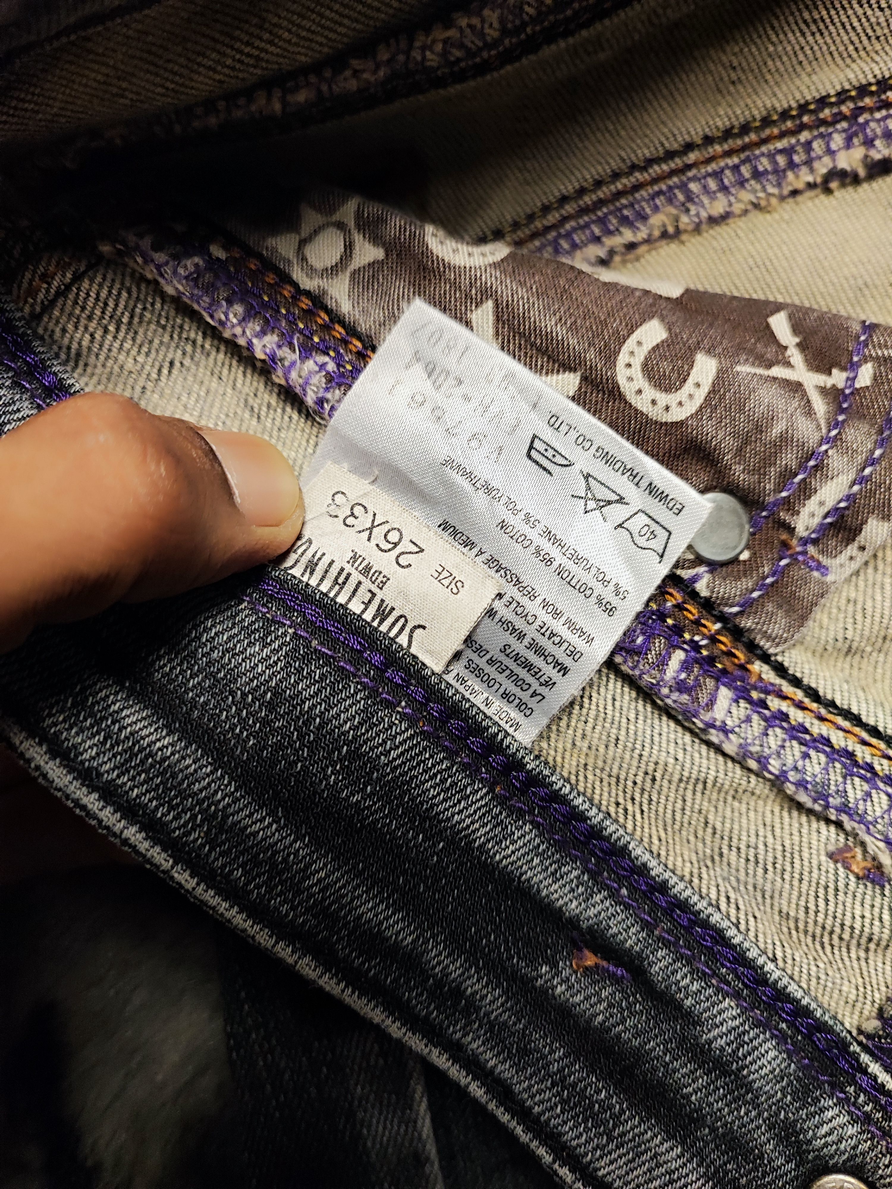 Undercover Vienus Something Edwin Flared Bootcut Low Rise Washed 26x31 Size 26" / US 2 / IT 38 - 9 Thumbnail