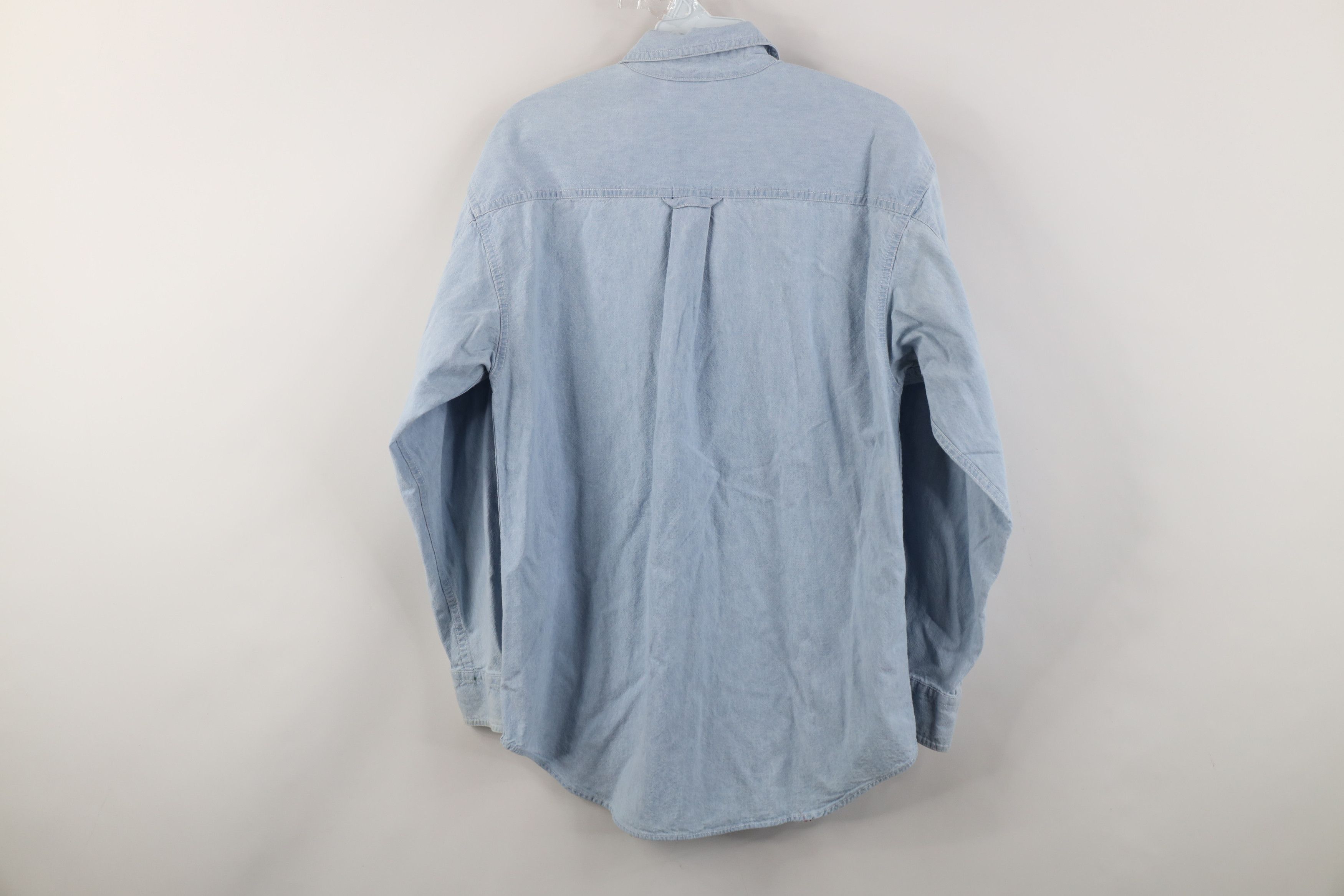 Vintage Vintage 90s Looney Tunes Egghead Jr Denim Button Shirt Size US S / EU 44-46 / 1 - 12 Thumbnail