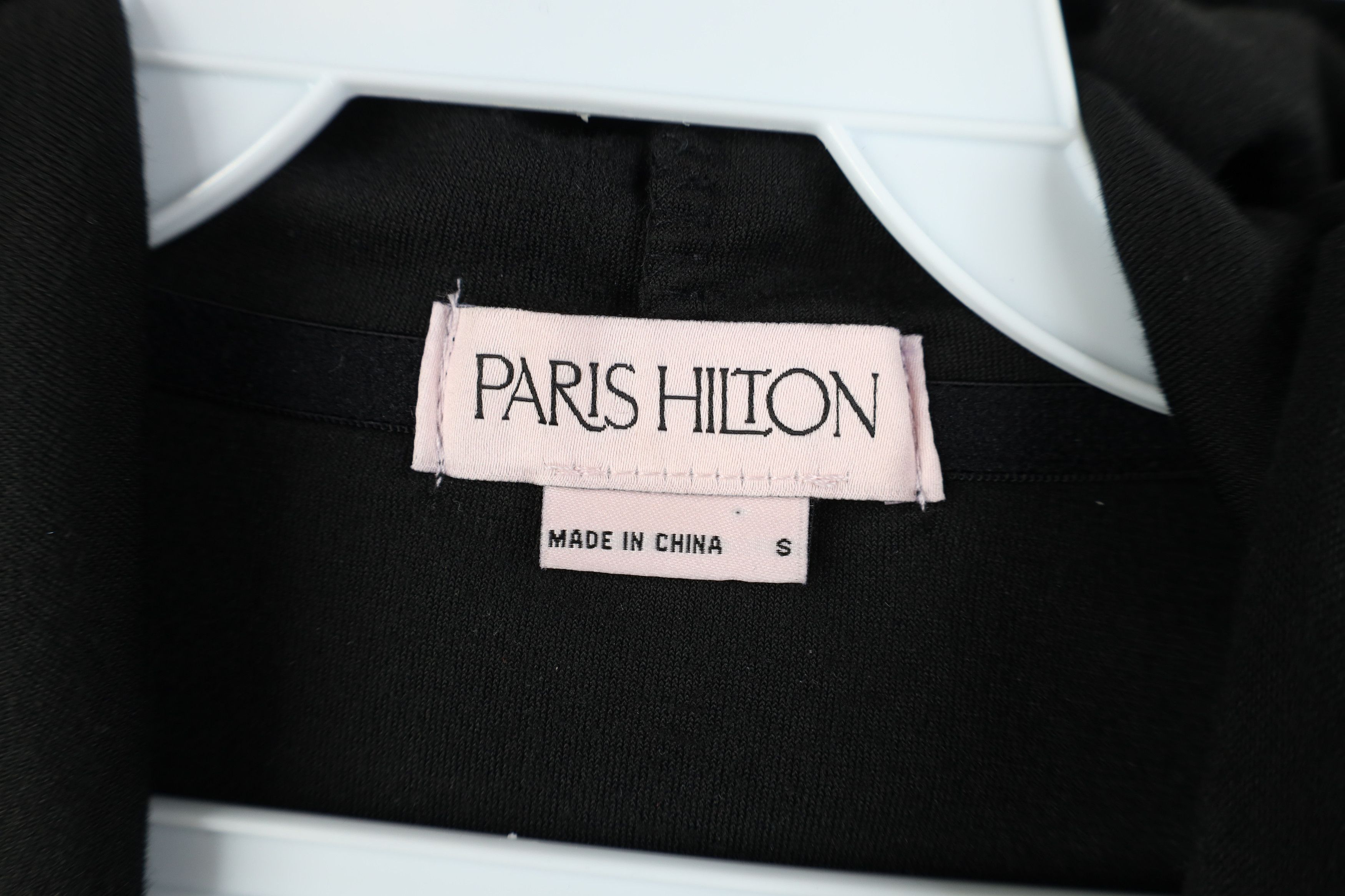 Vintage Vintage Y2K Paris Hilton Iconic Velvet Velour Zip Hoodie Size S / US 4 / IT 40 - 10 Thumbnail