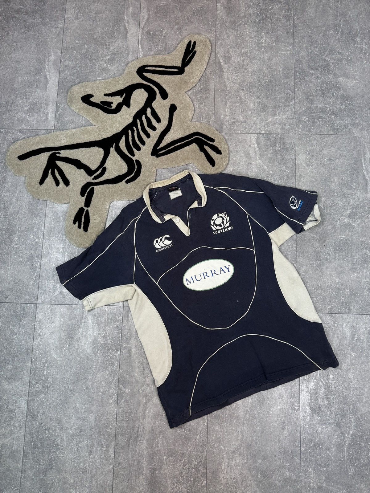 Vintage Mens Vintage Canterbury Scotland rugby polos T-shirt jersey Size US XL / EU 56 / 4 - 1 Thumbnail