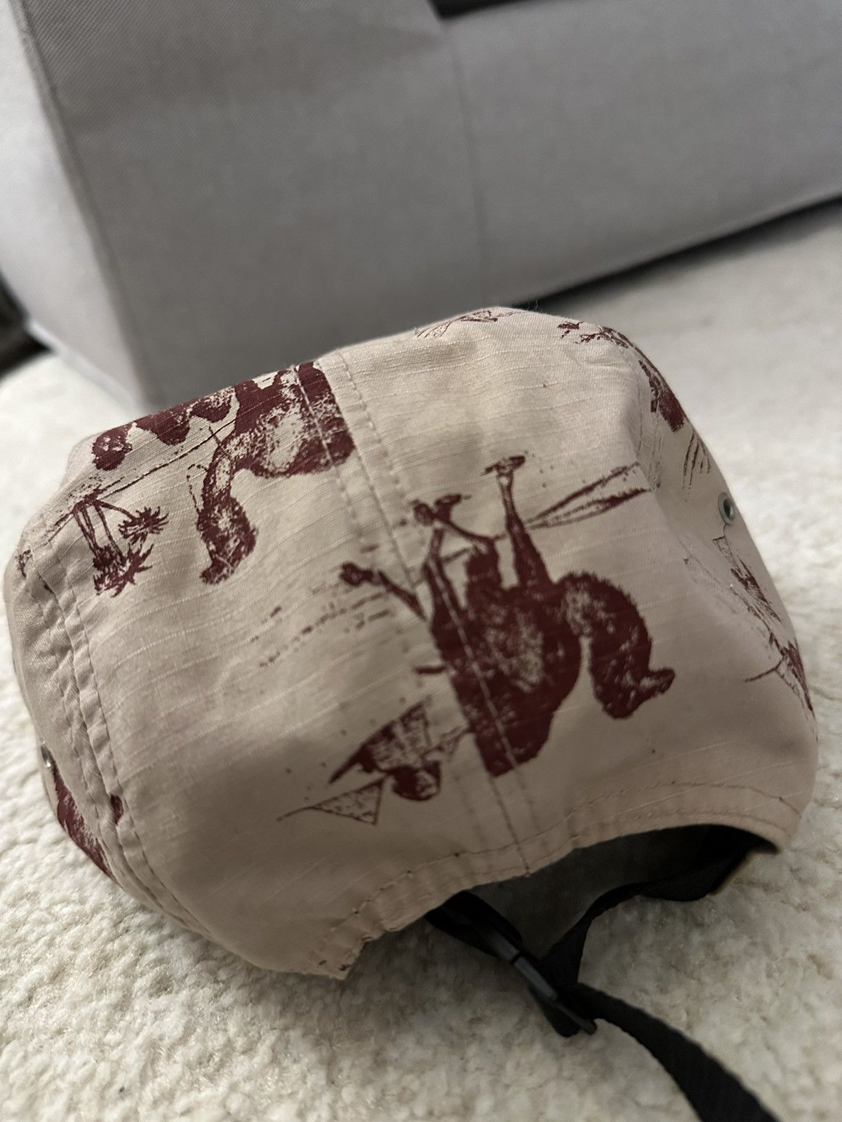 Supreme Supreme Maroon Camel Camp Cap Size ONE SIZE - 4 Thumbnail
