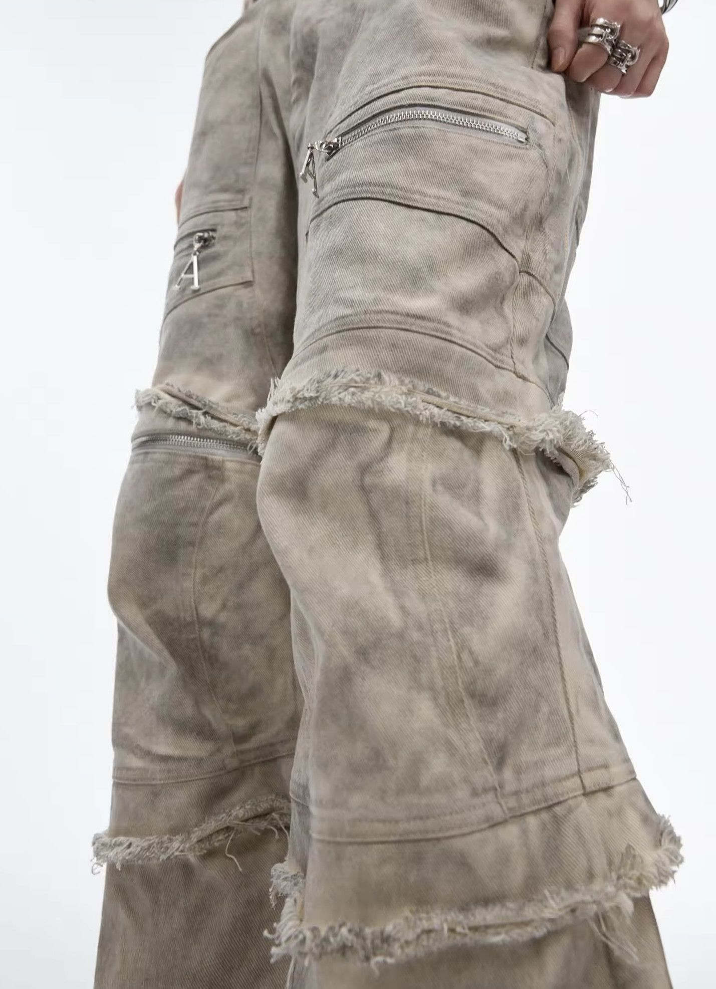 Japanese Brand × Jean High Waist Ragged Detachable Jean Size US 29 - 5 Thumbnail