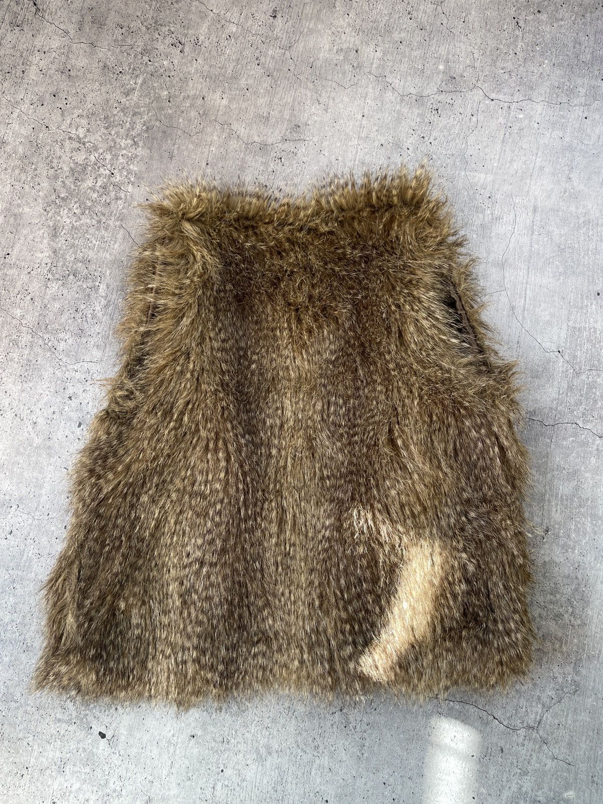 Japanese Brand × Vintage Vintage Y2K Faux Fur vest Japanese streetwear style size XL Size XL / US 12-14 / IT 48-50 - 6 Thumbnail
