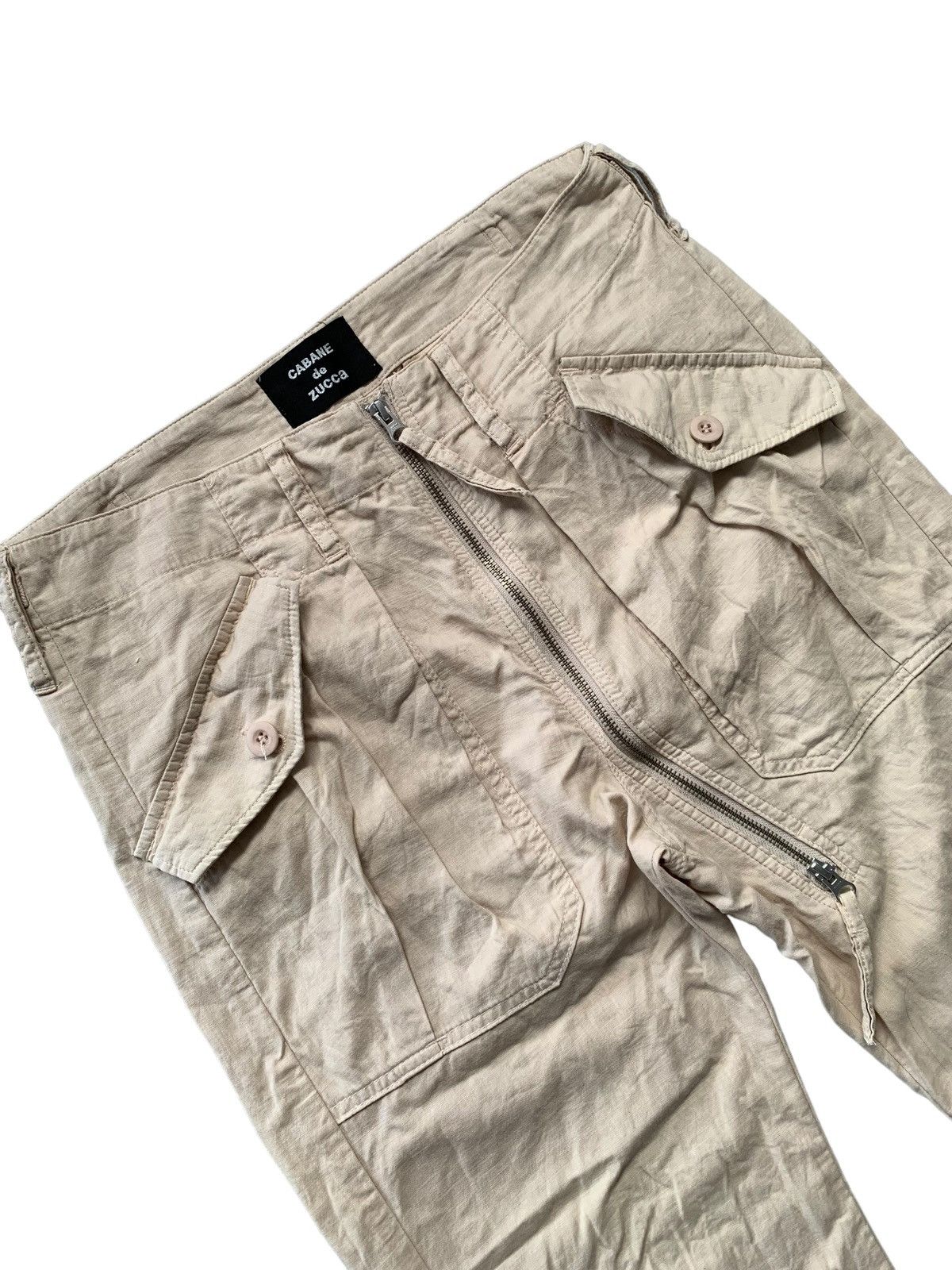 Le Grande Bleu (L.G.B.) Zucca Issey Miyake Asymmetrical Zipper Pants Size US 31 - 3 Thumbnail