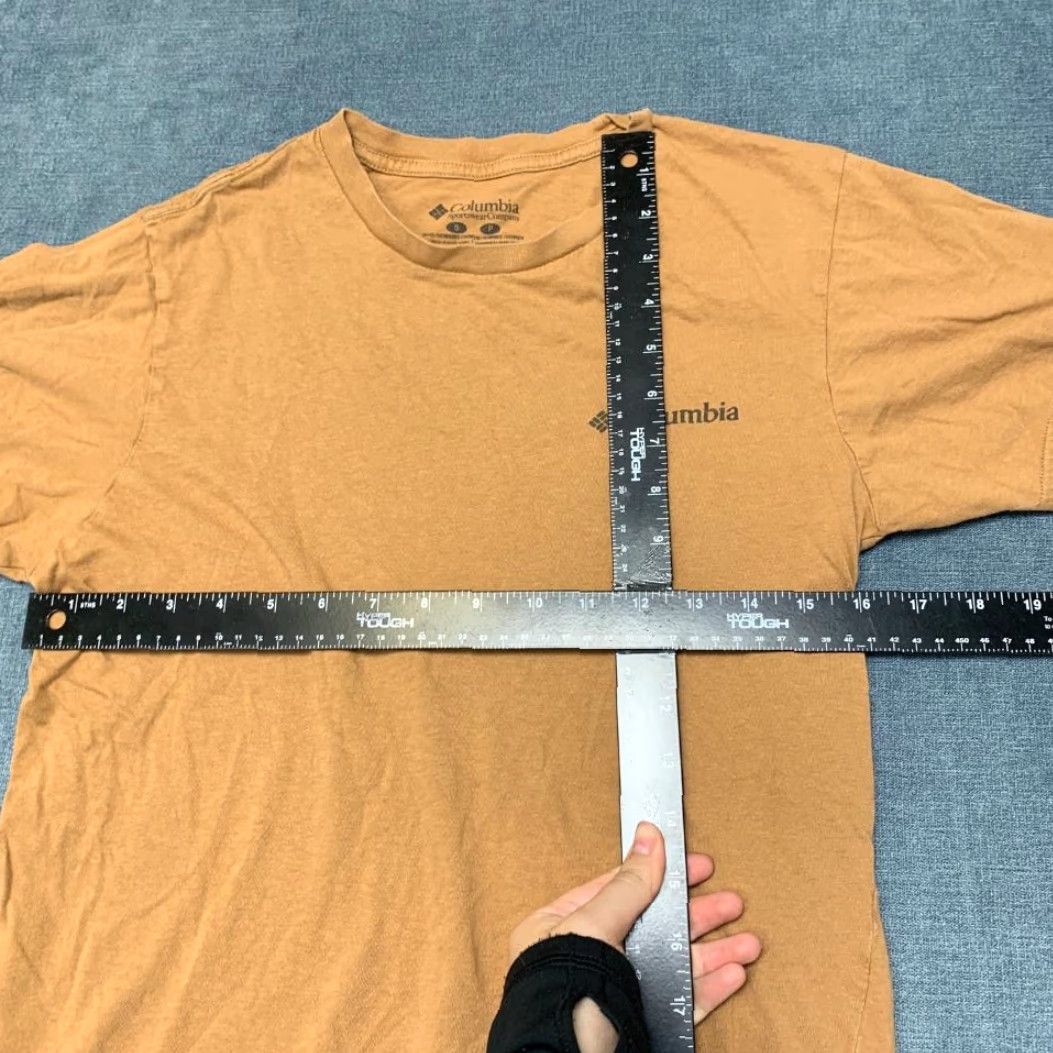 Logo 7 Columbia T-Shirt Mens Small Brown Cotton Graphic Print Logo Casual Outdoor Club Size US M / EU 48-50 / 2 - 6 Thumbnail