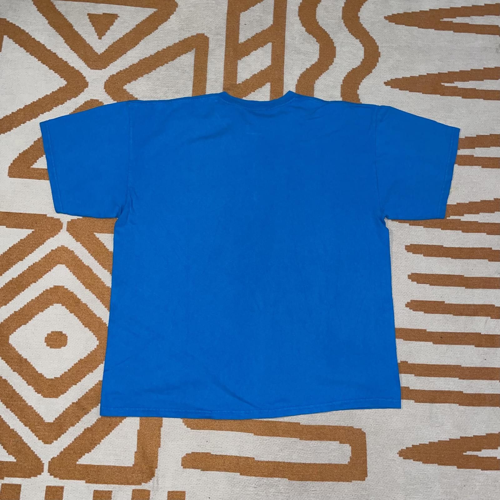 Designer Original Battle Gear 90s Blue Skull T-Shirt XL Size US XL / EU 56 / 4 - 2 Thumbnail