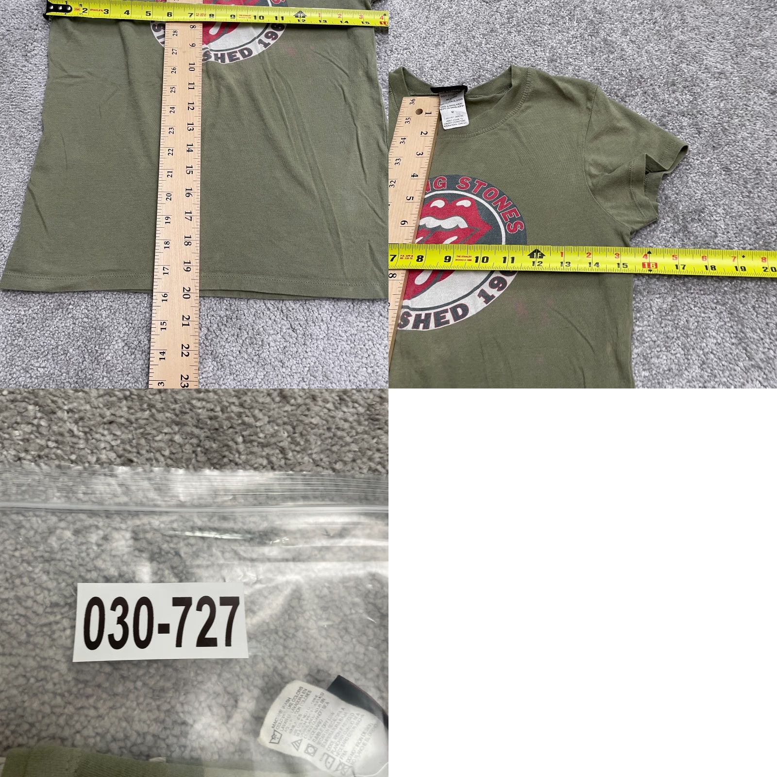 Vintage Rockware T-Shirt Rockware Vintage Band Juniors MEdium Green Graphic Crew Tee Shirt Size M / US 6-8 / IT 42-44 - 9 Thumbnail