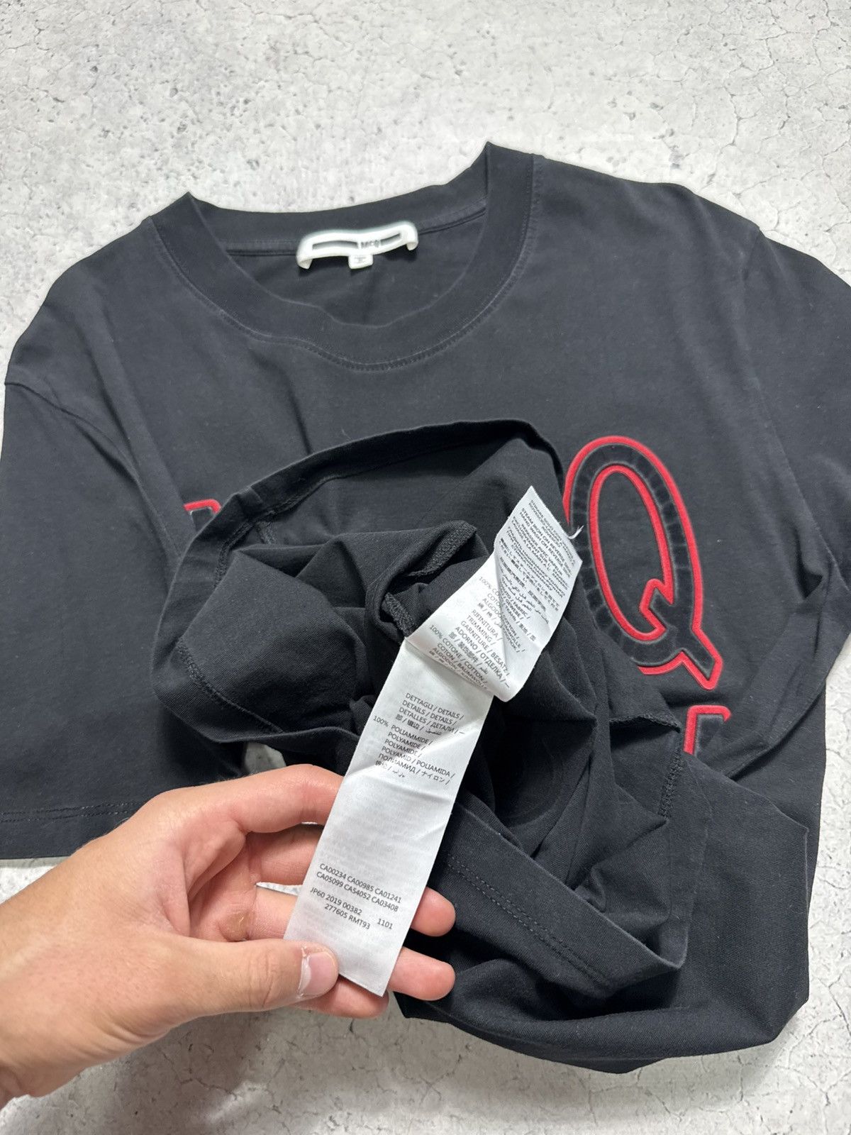 Alexander McQueen Alexander Mcqueen MCQ Luxury T-Shirt Big Logo Black Size US M / EU 48-50 / 2 - 8 Thumbnail