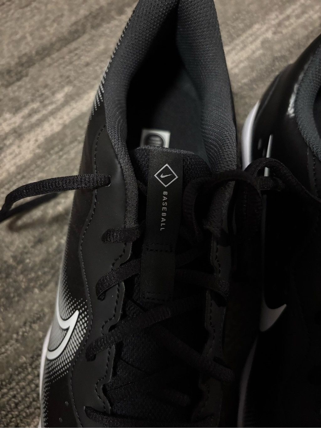 Nike Nike Men’s Black and White Fast Flex Baseball Cleats Size US 11.5 / EU 44-45 - 3 Thumbnail