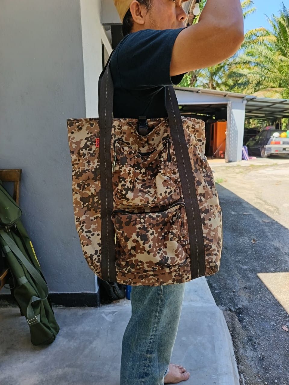 Japanese Brand × Porter Sazaby camo army style tote bag Size ONE SIZE - 2 Thumbnail