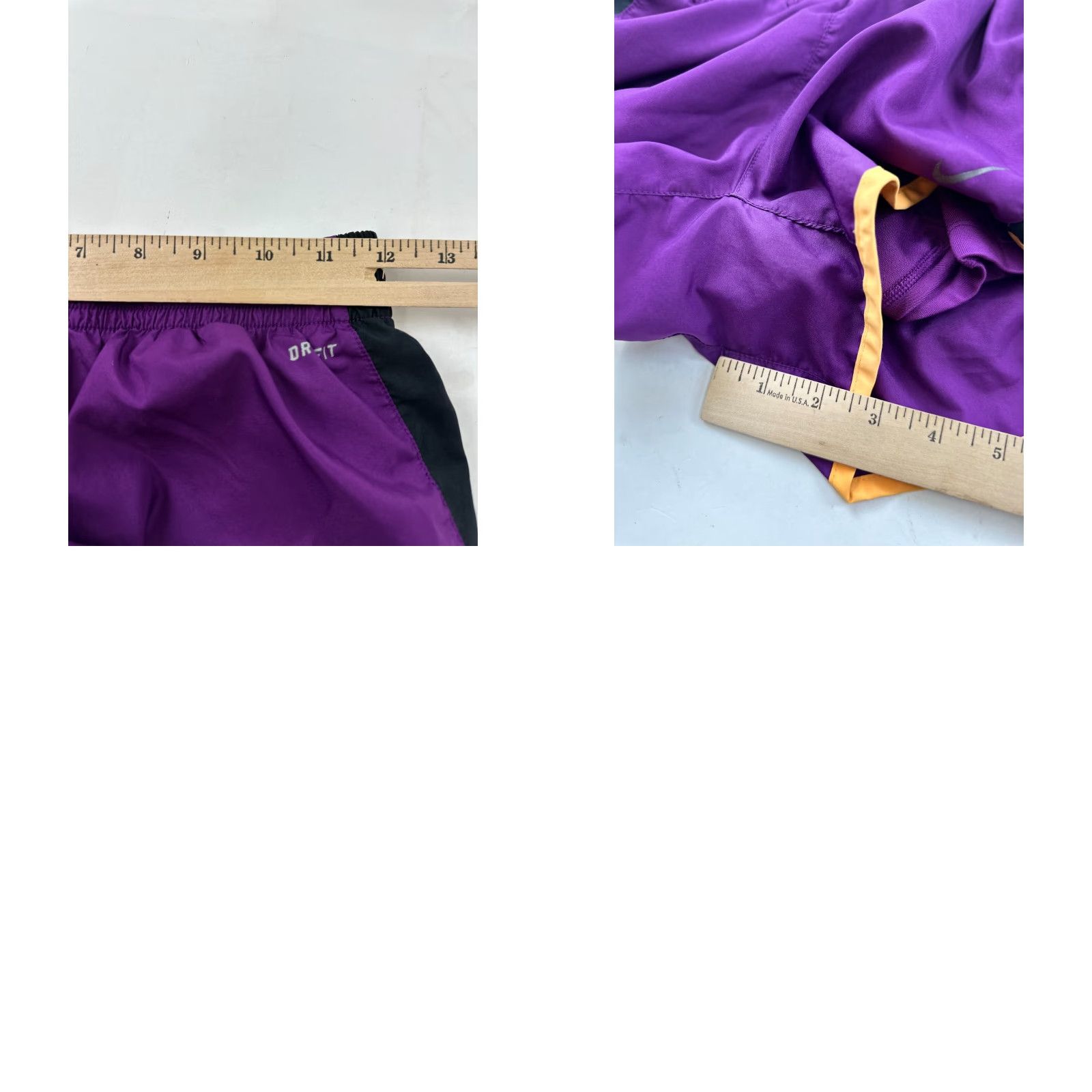 Nike Nike Shorts Womens XS Purple Black Dri-Fit Running 3" Inseam 613542-519 Size 26" / US 2 / IT 38 - 8 Thumbnail