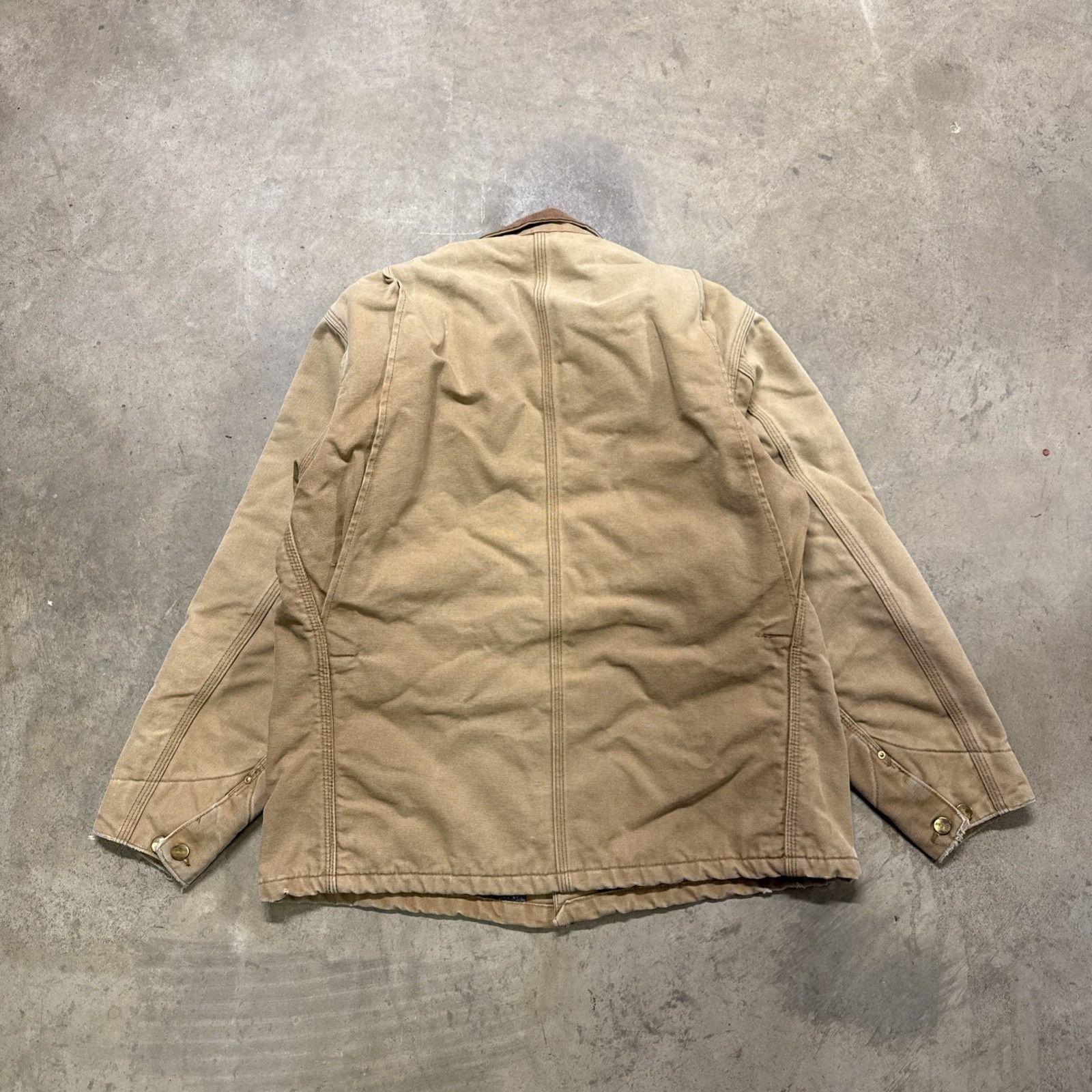 Carhartt Vintage Carhartt Jacket Mens Large Chore Coat Tan C01 BRN Size US L / EU 52-54 / 3 - 7 Thumbnail