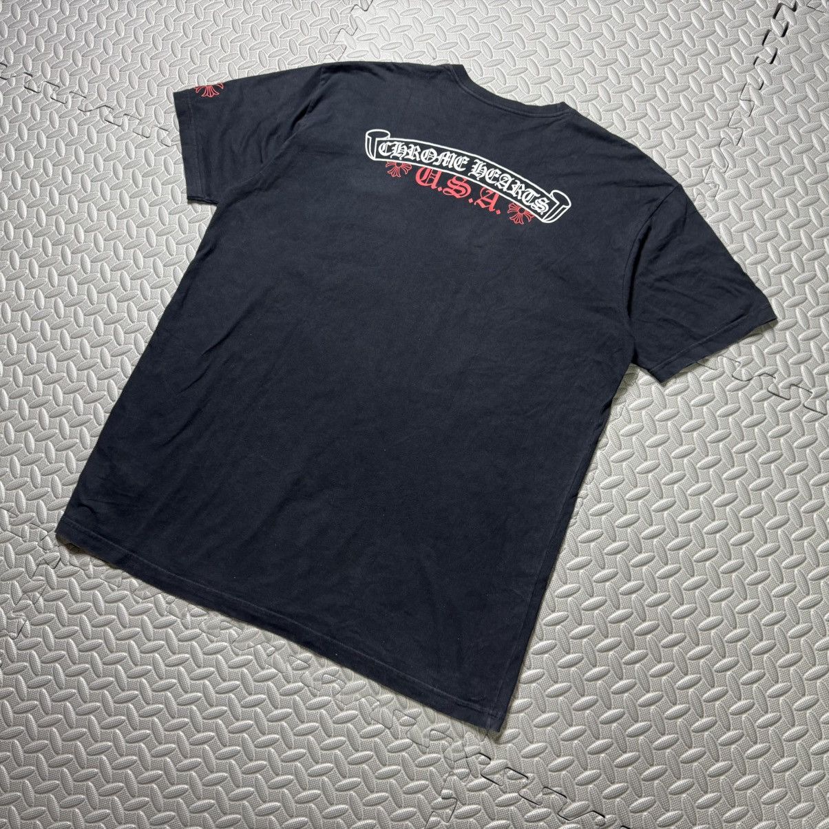 Chrome Hearts STEAL! CHROME HEARTS USA BANNER TEE | Grailed