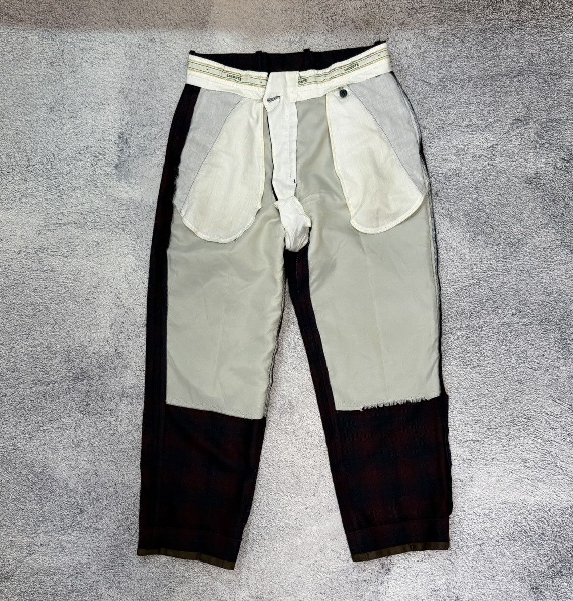 Lacoste Vintage Lacoste Pants Trousers Men Made In France Wool Plaid Size US 30 / EU 46 - 5 Thumbnail