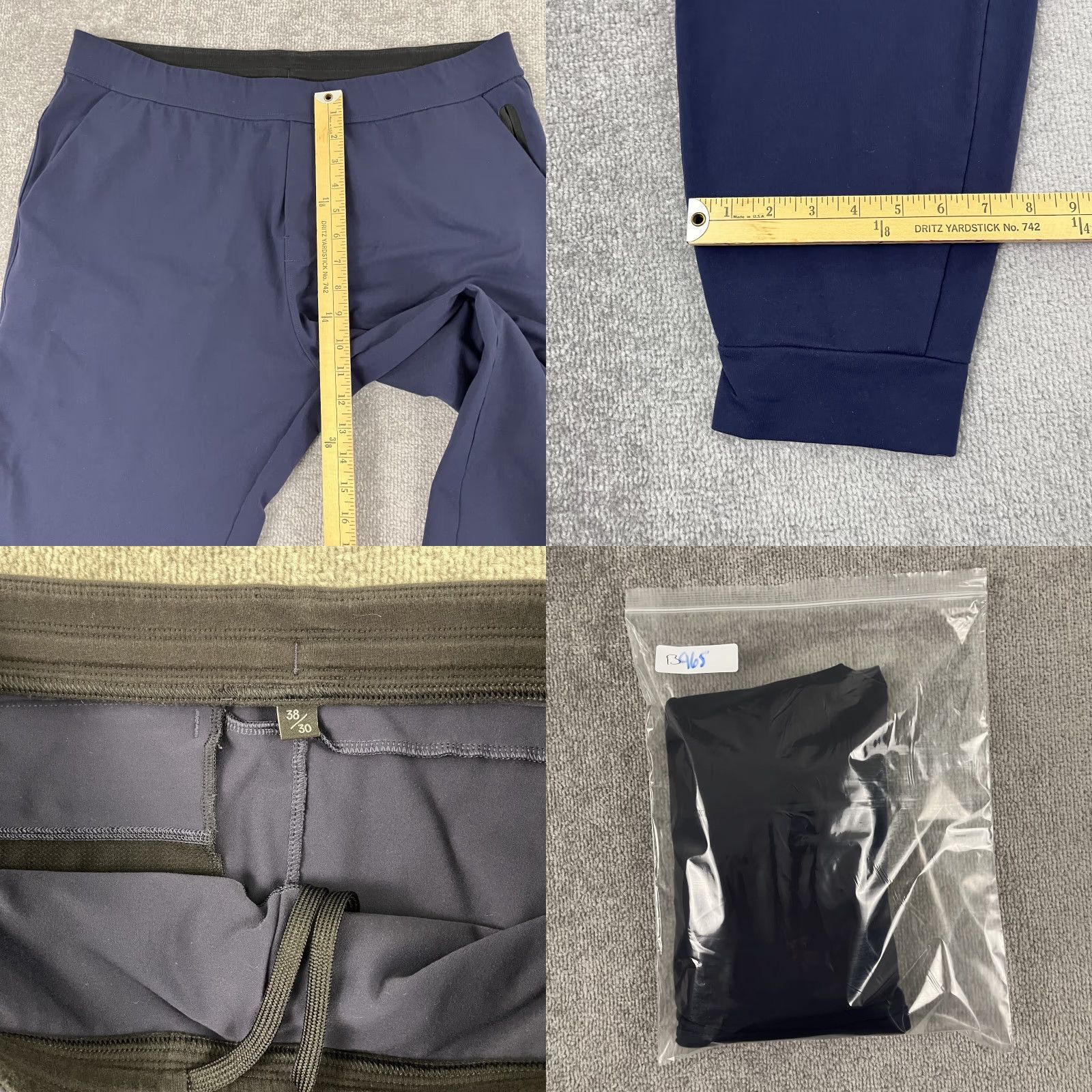 Vintage PUBLIC REC Jogger Pants Mens 38 x 30 Blue Performance Stretch Travel Lightweight 5-Pocket Modern Size US 38 / EU 54 - 8 Thumbnail