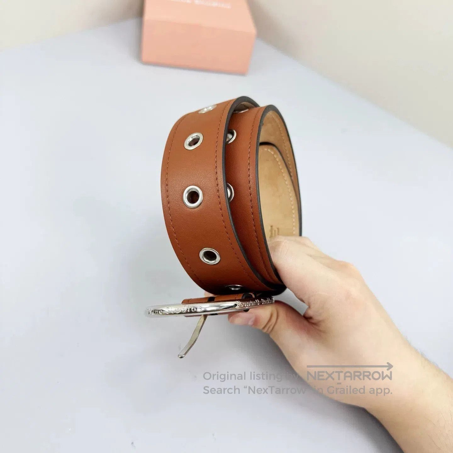 Acne Studios Acne Studios Letter Buckle Belt. Size ONE SIZE - 4 Thumbnail