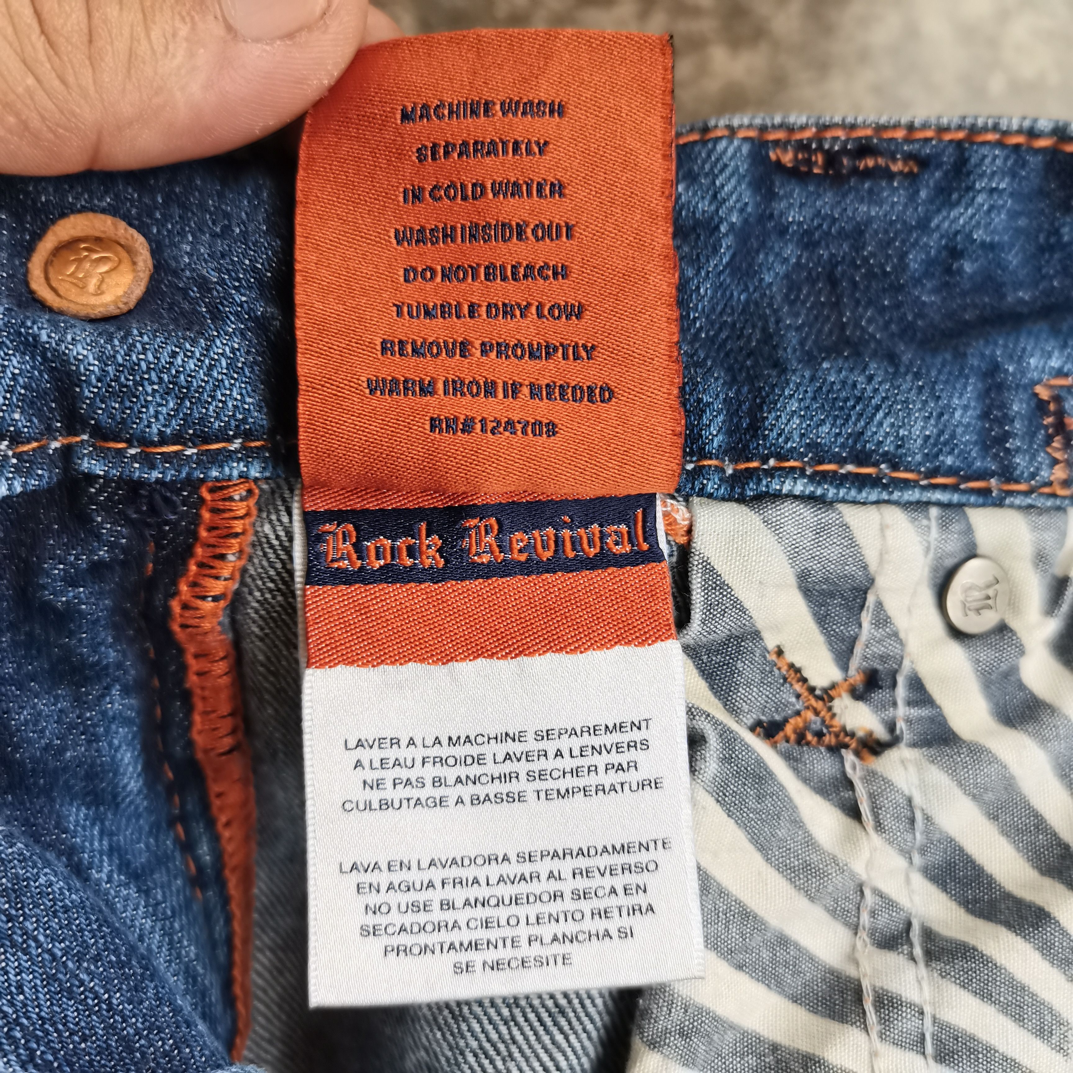 Rock Revival Vintage ROCK REVIVAL Timothy Straight Cyberpunk Skater Jeans Size US 33 - 10 Thumbnail