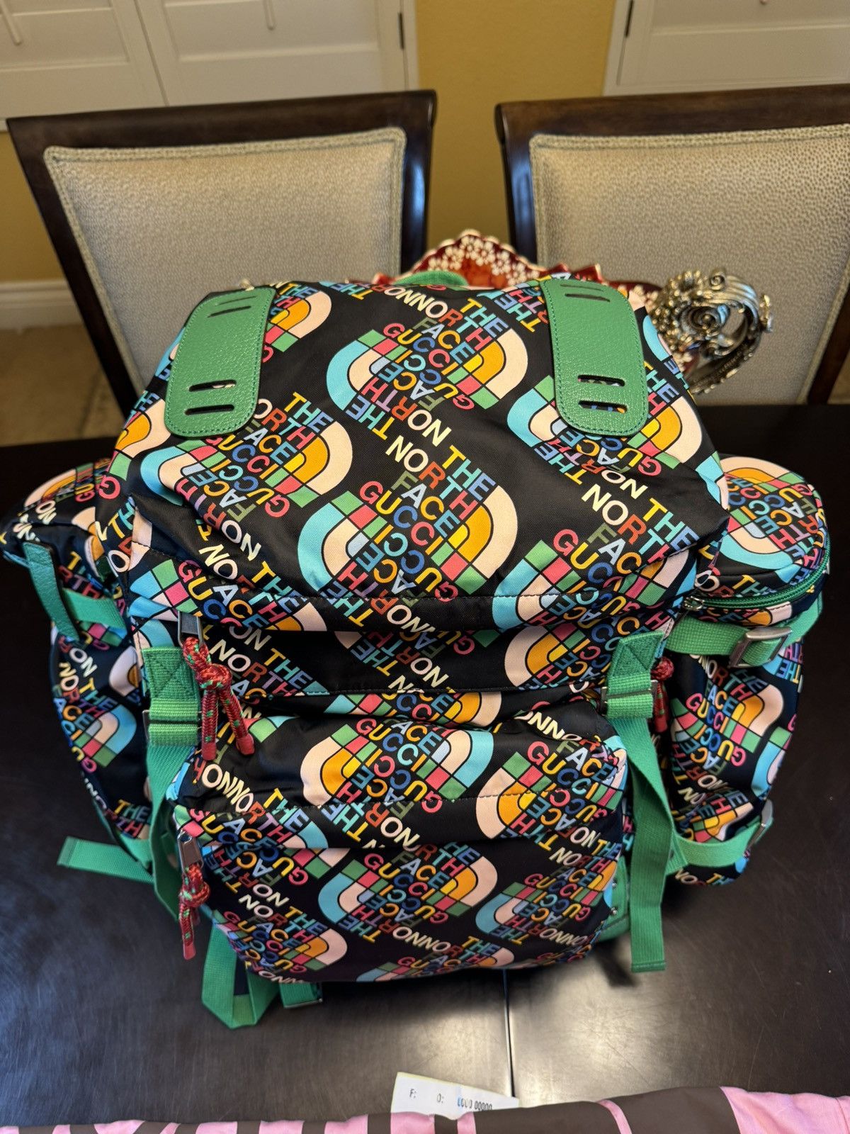 Gucci New Authentic Gucci x North Face Logo Backpack Size ONE SIZE - 3 Thumbnail