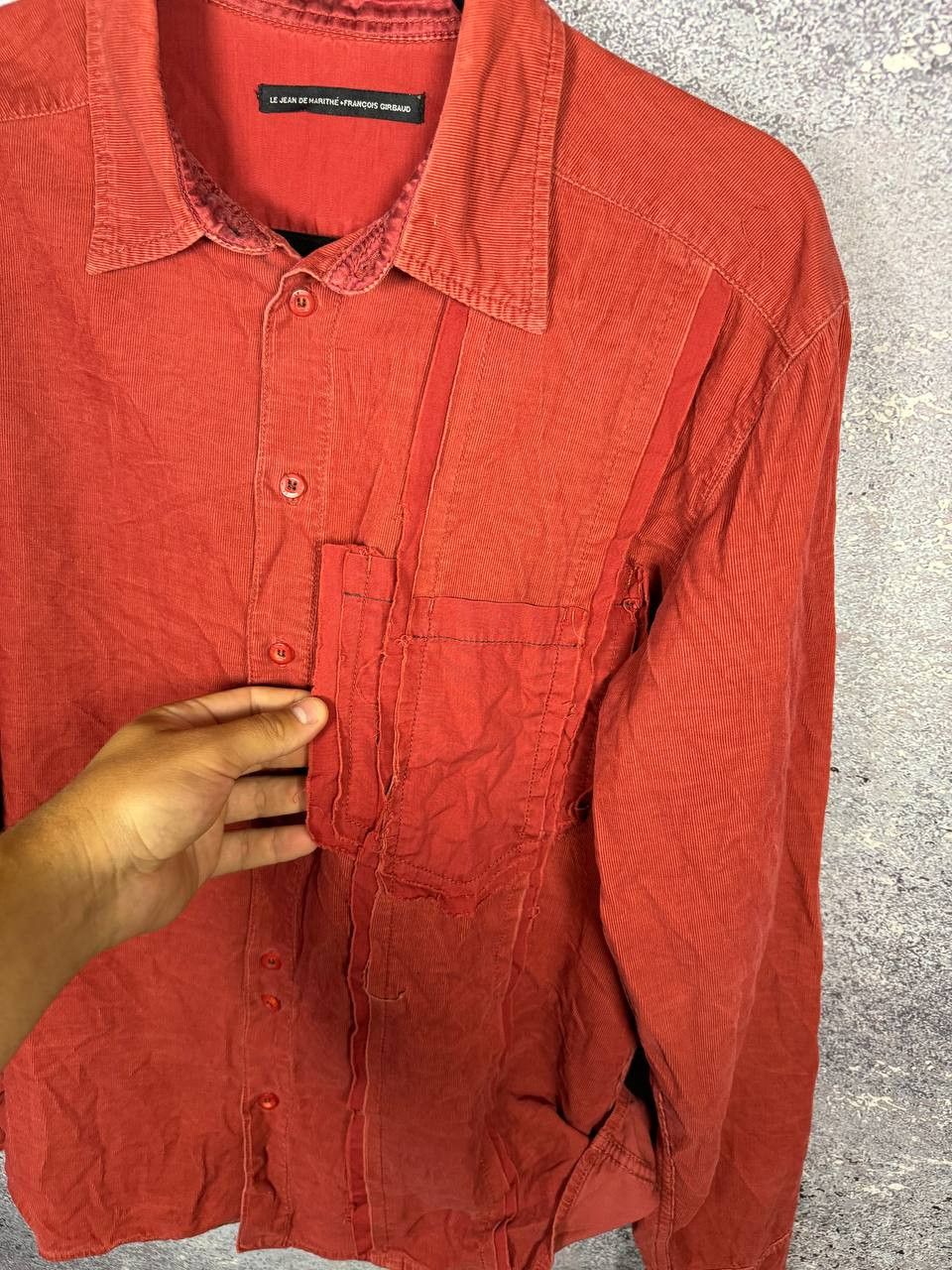 Vintage LE JEAN DE MARITHE + FRANCOIS GIRBAUD VELURE SHIRT Size US M / EU 48-50 / 2 - 3 Thumbnail