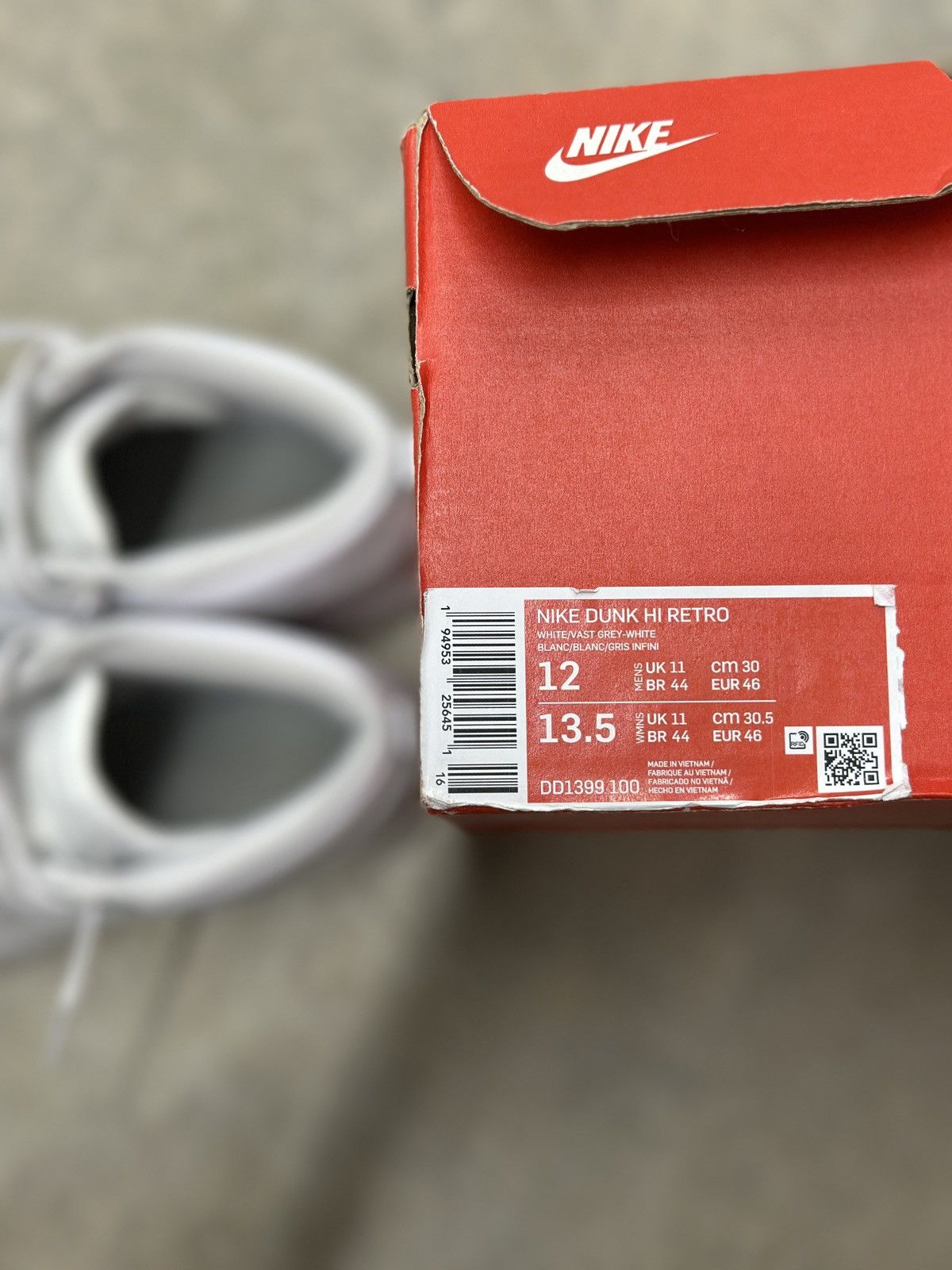 Nike Nike Dunk High Retro Size US 12 / EU 45 - 8 Thumbnail