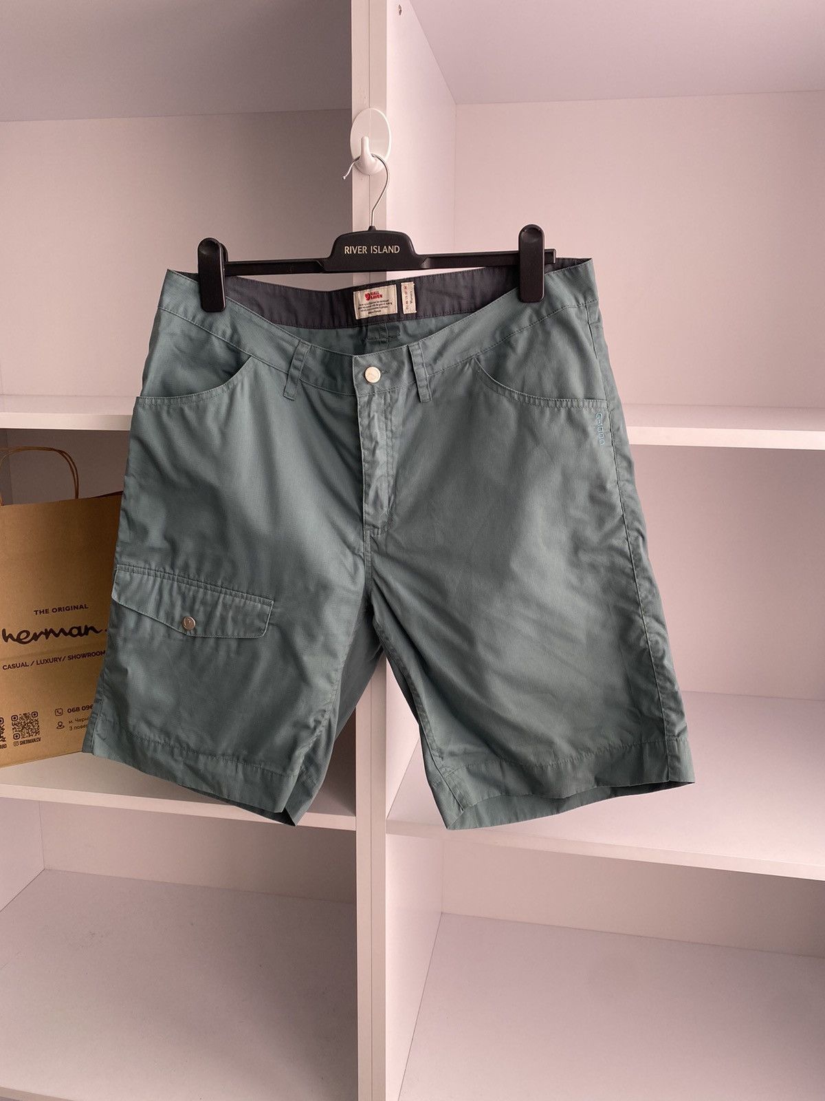 Fjallraven × Vintage Vintage Fjallraven G-1000 outdoor shorts Size US 35 - 4 Thumbnail