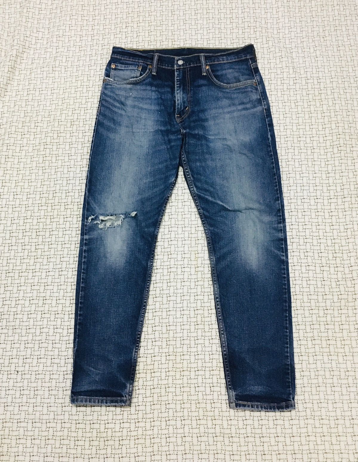 Levi's A06 Levis Lot 512 Distressed Denim Size US 33 - 1 Thumbnail