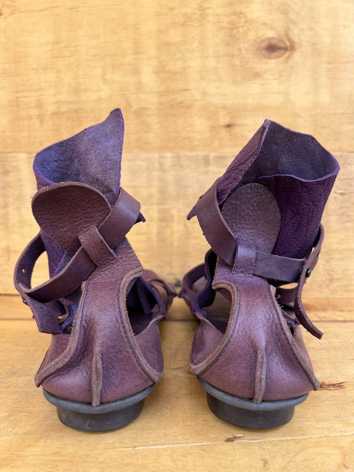Trippen Trippen wedge sandal Purple Leather Shoes Size EU 40/ US 9 Size US 10 / IT 40 - 7 Thumbnail
