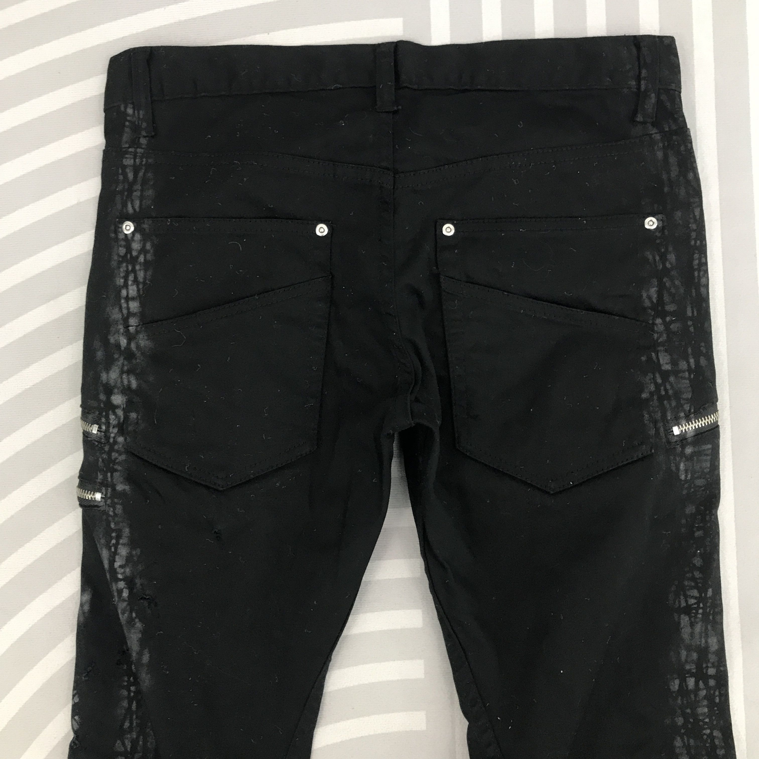 Japanese Brand Vintage Flare Japan style Bike Star Bootcut Black pants Size US 32 / EU 48 - 5 Thumbnail