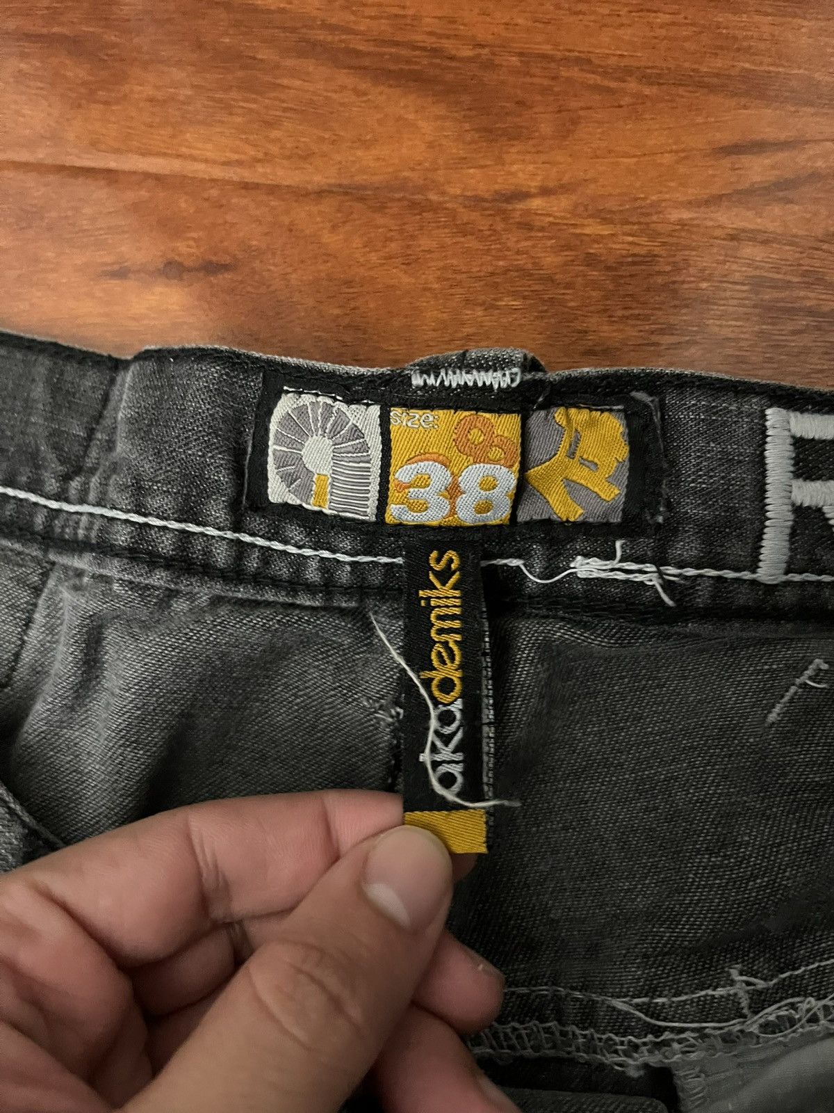 Akademiks Black Embroidered Akademiks Denim Size US 36 / EU 52 - 3 Thumbnail