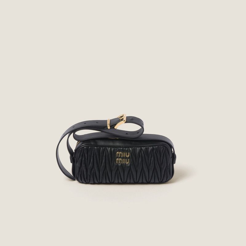 Miu Miu o1B3y1r0526 Size: OS / Matelassé Nappa Leather Shoulder Bag Size ONE SIZE - 1 Thumbnail