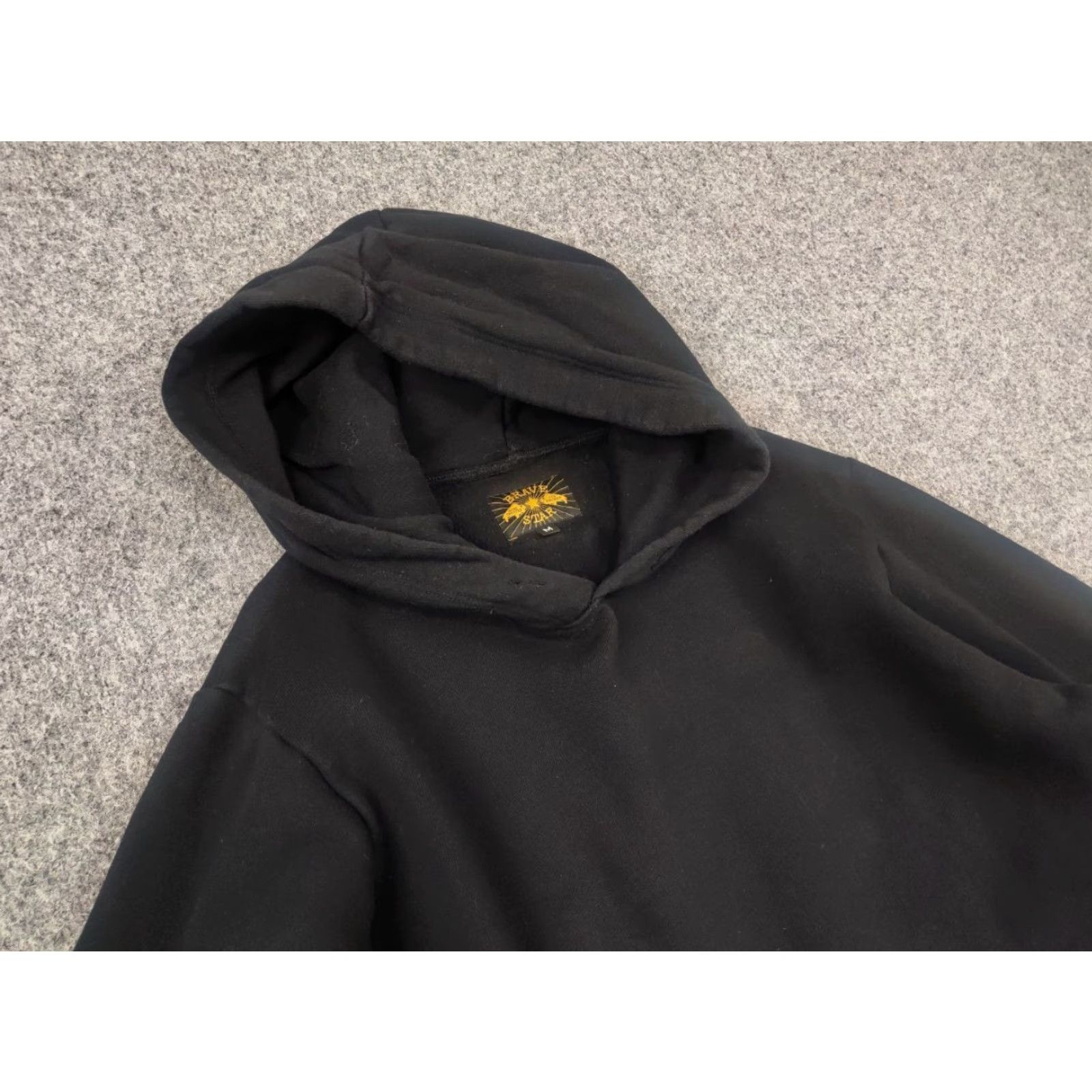 Vintage Brave Star Selvage Cotton Black Hoodie Mens M Size US M / EU 48-50 / 2 - 6 Thumbnail