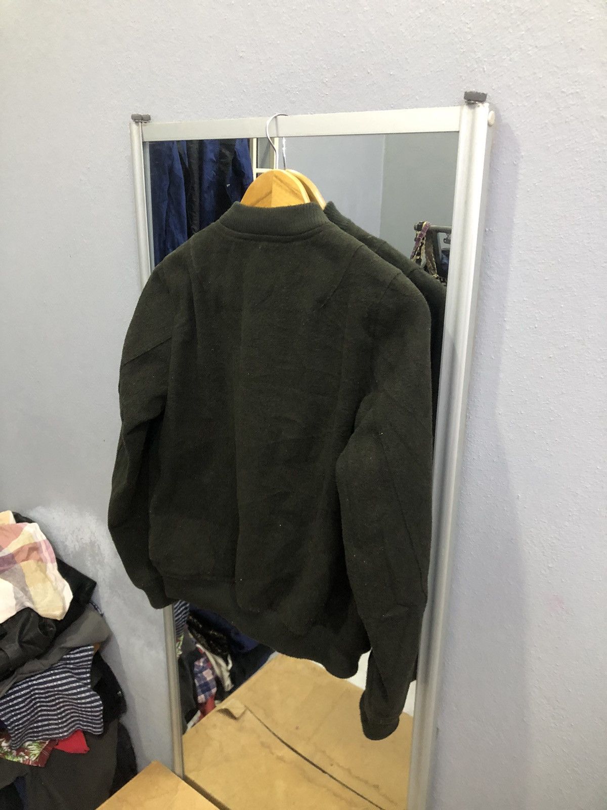 Japanese Brand Alicia Pageboy Wool MA-1 Bomber Jacket Olive Japan Size S / US 4 / IT 40 - 11 Thumbnail