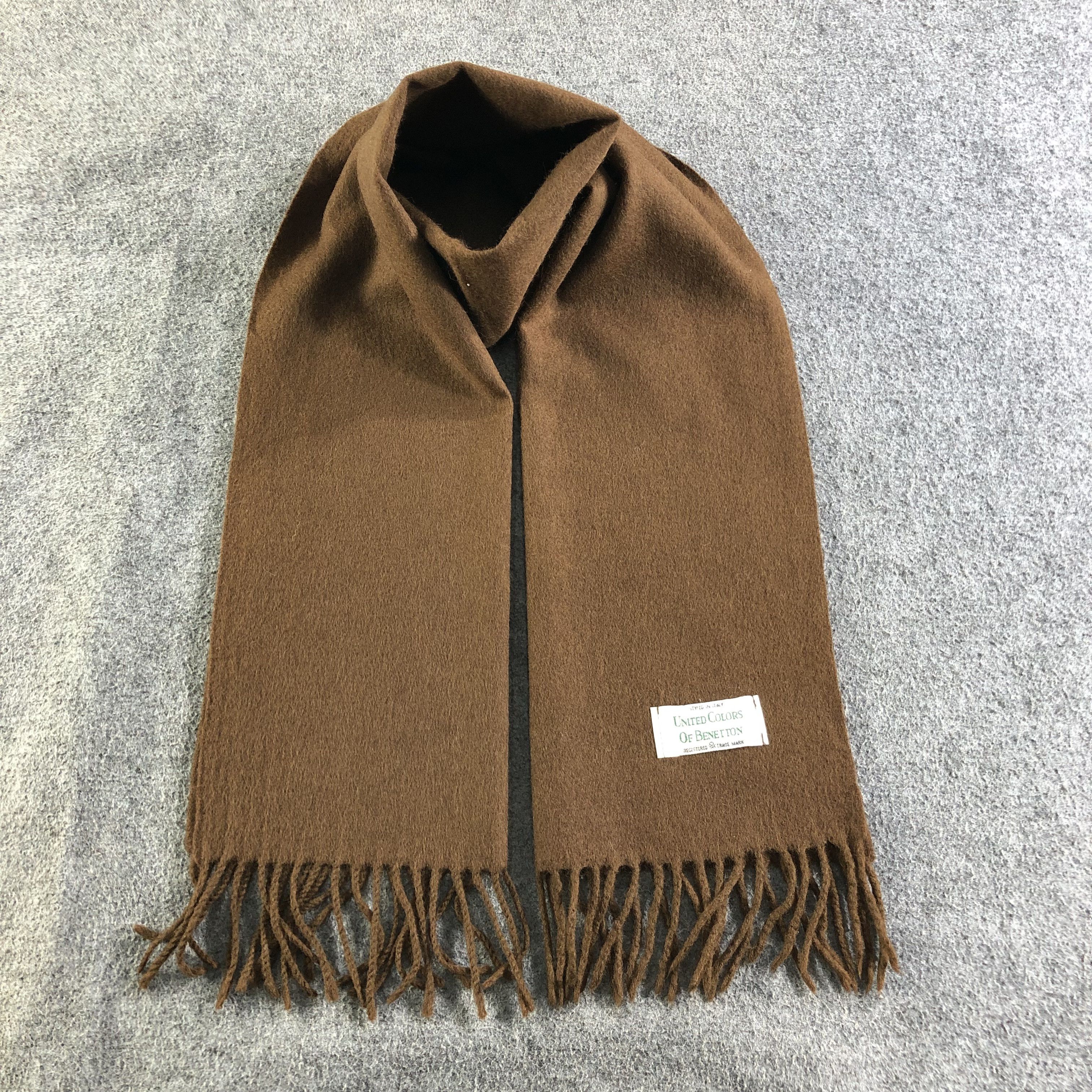 United Colors Of Benetton Benetton Wool Scarf Muffler V1891 Size ONE SIZE - 1 Thumbnail