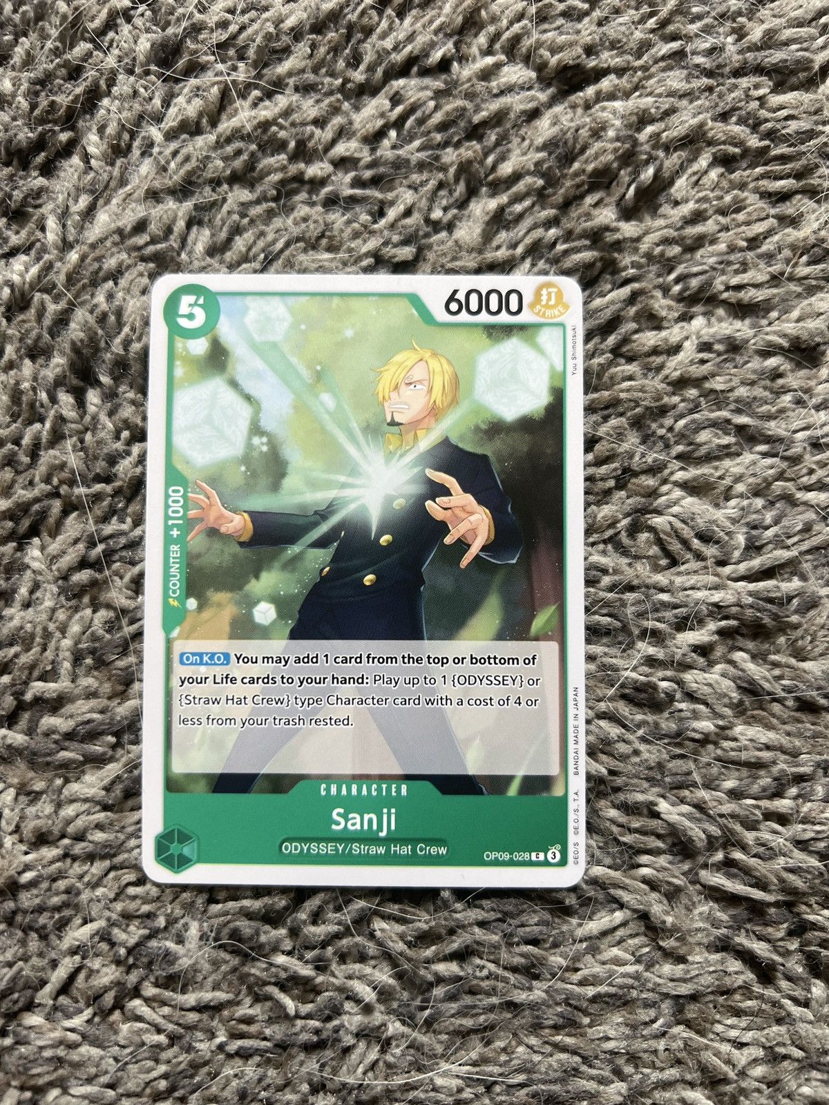 One Piece One Piece Sanji Card Size ONE SIZE - 1 Thumbnail