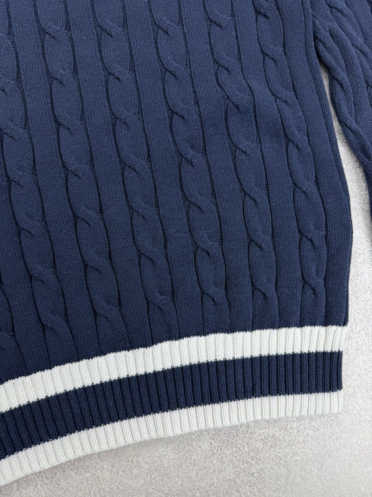 Gran Sasso Gran Sasso Oraganic Cotton V-Neck Knit Sweater Size 50 Size US M / EU 48-50 / 2 - 5 Thumbnail