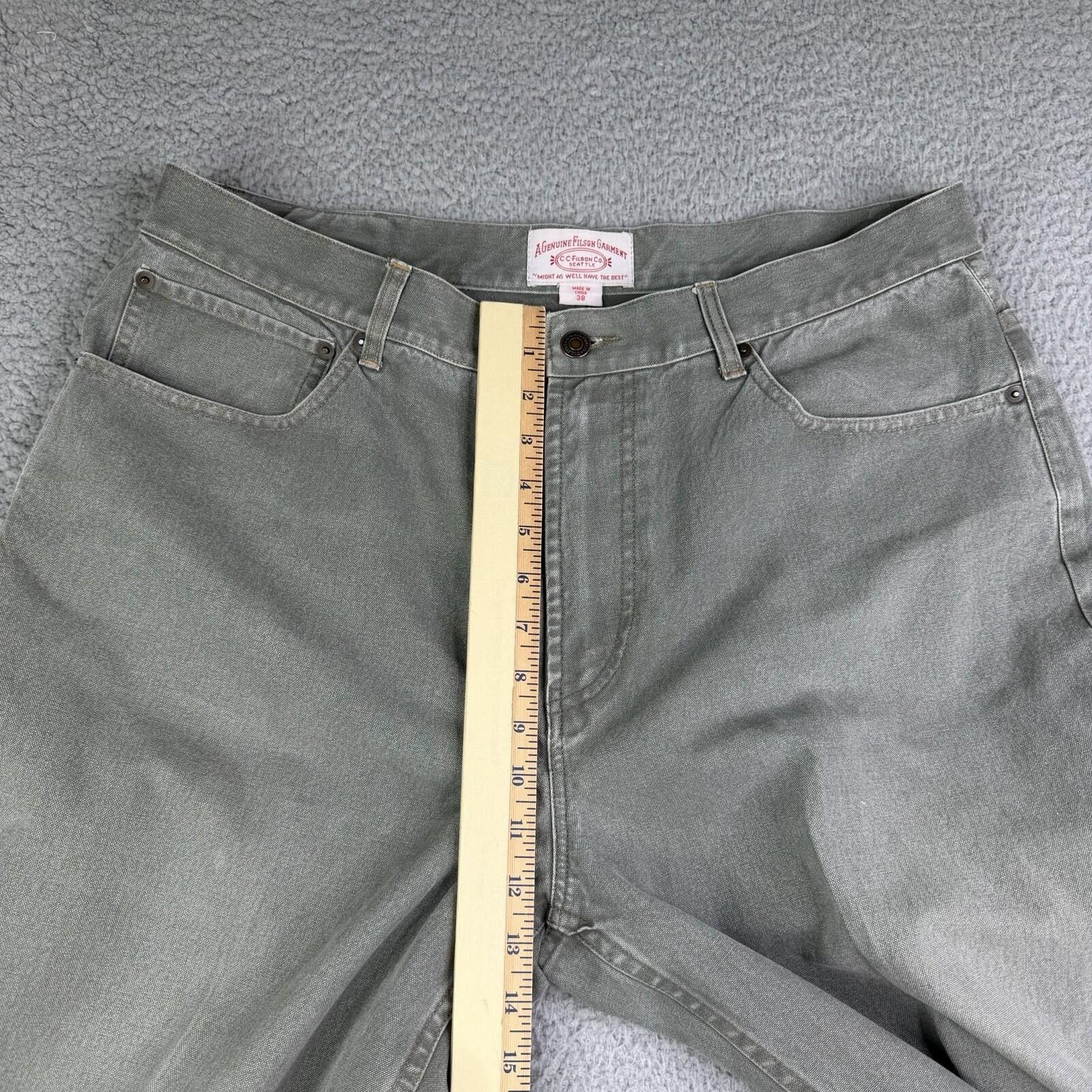 Filson CC Filson Cotton Denim Gray Jeans Men's 38x31 Relaxed Fit Size US 38 / EU 54 - 5 Thumbnail