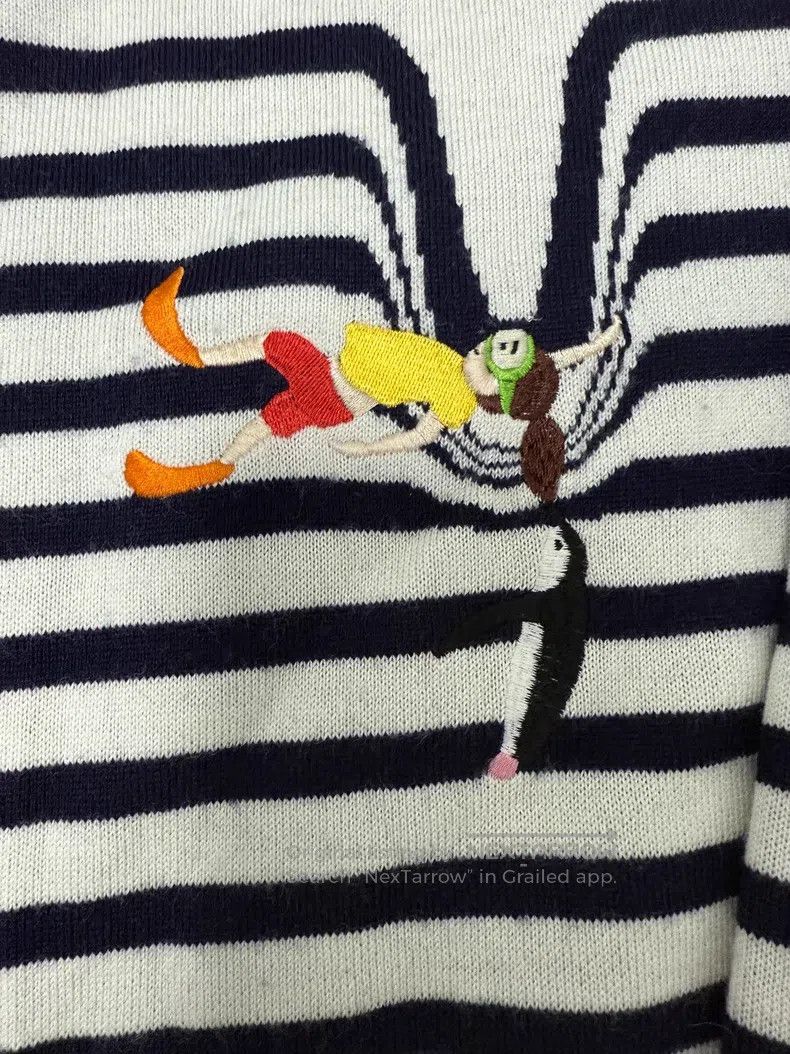 Loewe Loewe Striped Knit Sweater Size S / US 4 / IT 40 - 8 Thumbnail