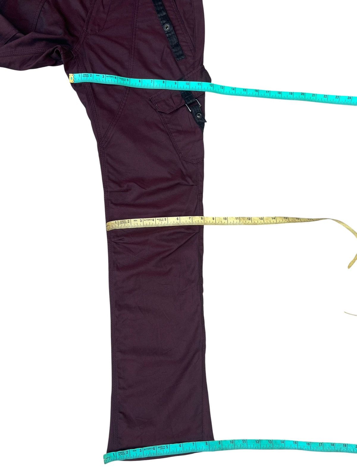 Nicole Club Nicole Club Japan Dark Maroon Cargo Flare Trouser Pant Size US 30 / EU 46 - 5 Thumbnail