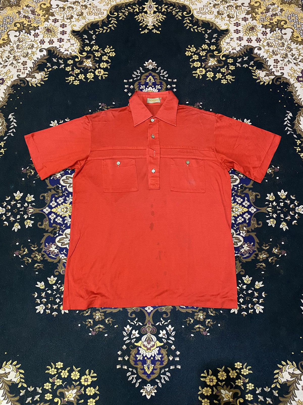 Yves Saint Laurent 🚨Last Drop🚨70s Vtg Yves Saint Laurent Polo Shirt Size US M / EU 48-50 / 2 - 1 Thumbnail