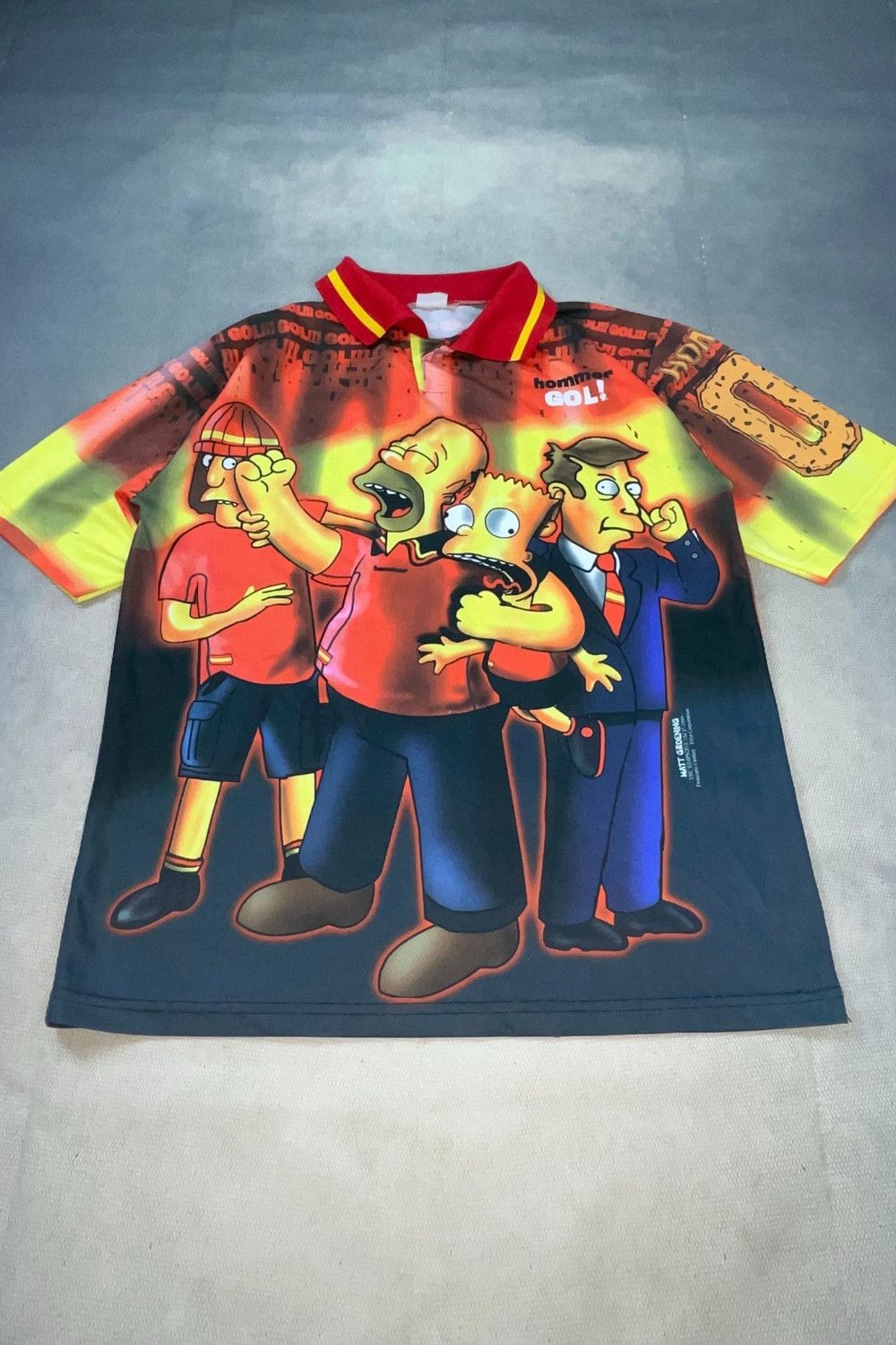 The Simpsons × Vintage RARE Vintage 1999 The Simpsons "Hommer" Football Jersey Size US L / EU 52-54 / 3 - 11 Thumbnail