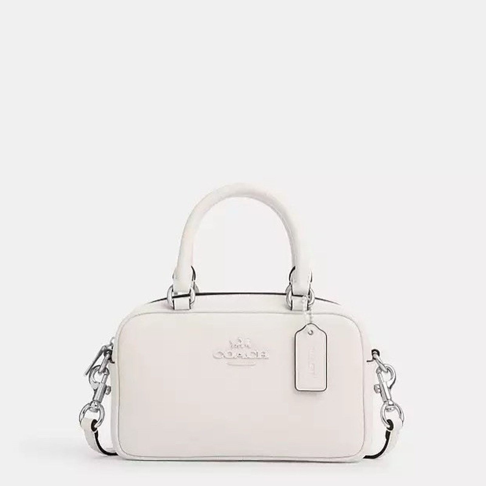 Coach NWT Coach Satchel Crossbody Leather CT776 Silver/Chalk Size ONE SIZE - 1 Thumbnail