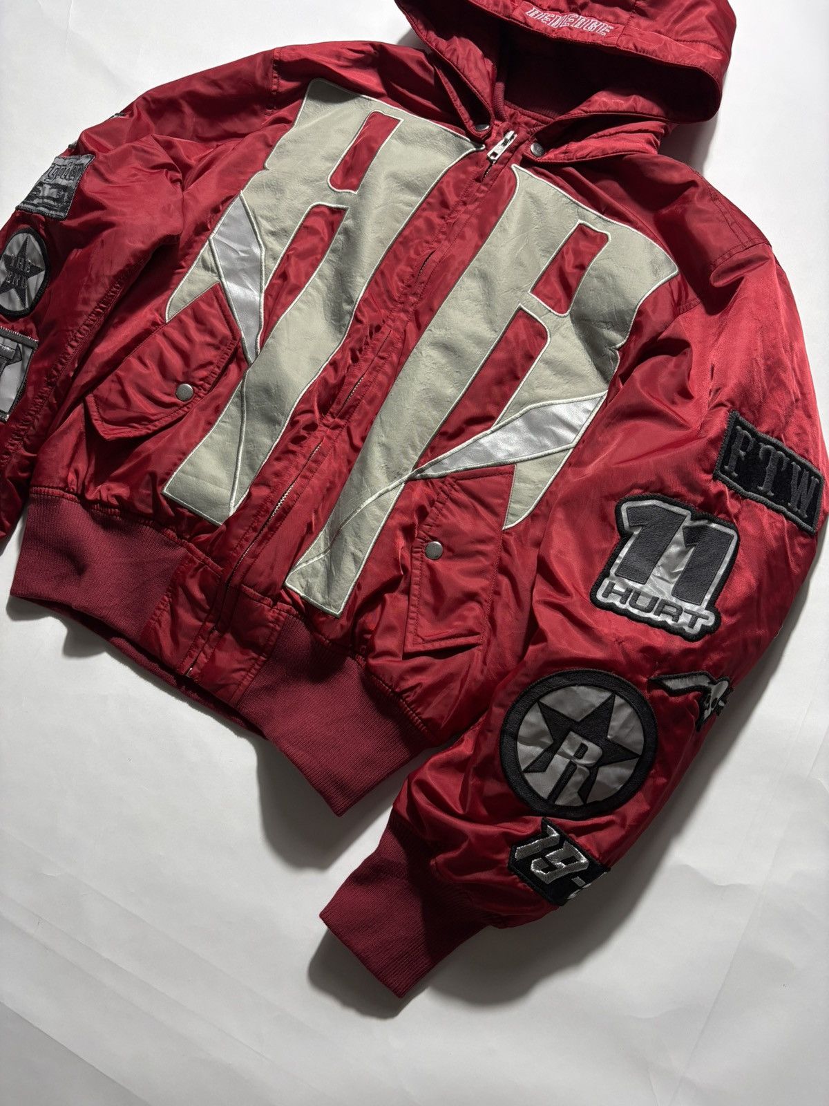 Revenge REVENGE DOUBLE R HOODED BOMBER JACKET Size US M / EU 48-50 / 2 - 3 Thumbnail
