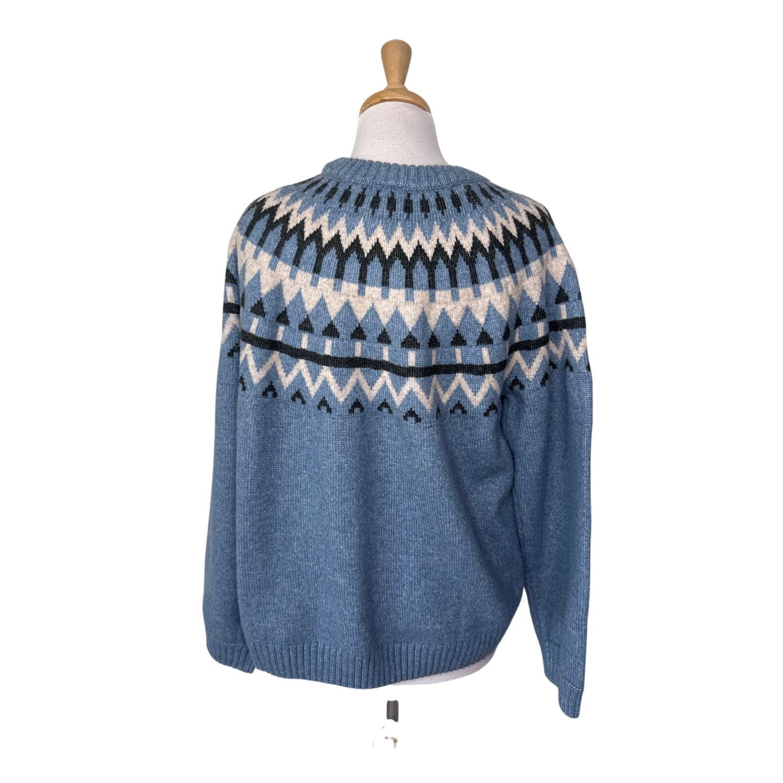 Other HANNA ANDERSSON Holiday Fair Isle Sweater Blue Size Large Size L / US 10 / IT 46 - 3 Thumbnail
