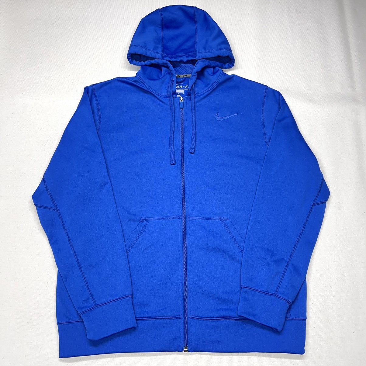 Nike Nike Therma Fit Hoodie Blue Full Zip Sweatshirt Fleece Logo Size US M / EU 48-50 / 2 - 1 Thumbnail