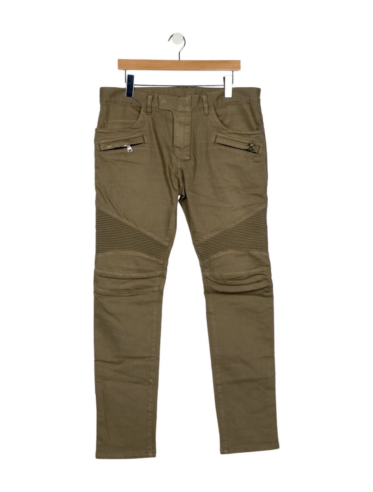 Balmain Balmain Brown/Beige Biker Jeans Size US 32 / EU 48 - 4 Thumbnail