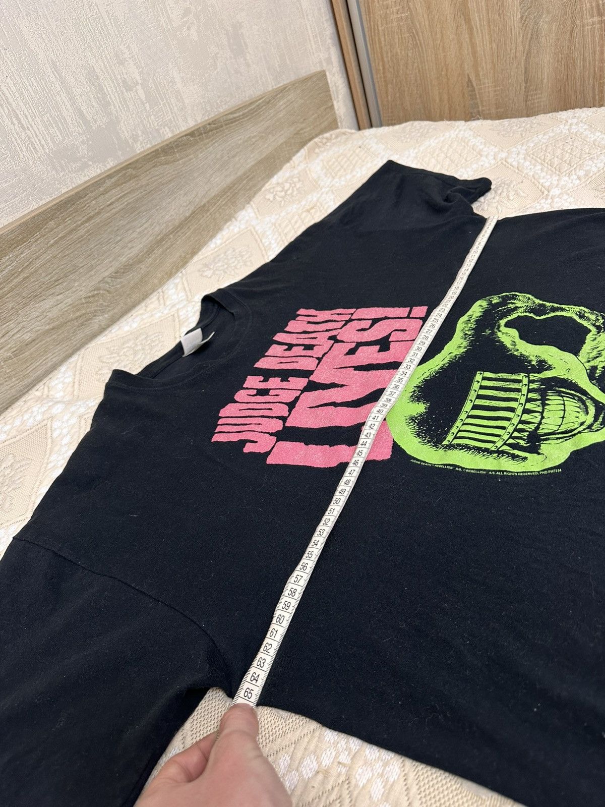 Vintage 🔥 Vintage Judge Dredd Judge Death Tag Comics Movie T Shirt Size US XXL / EU 58 / 5 - 7 Thumbnail