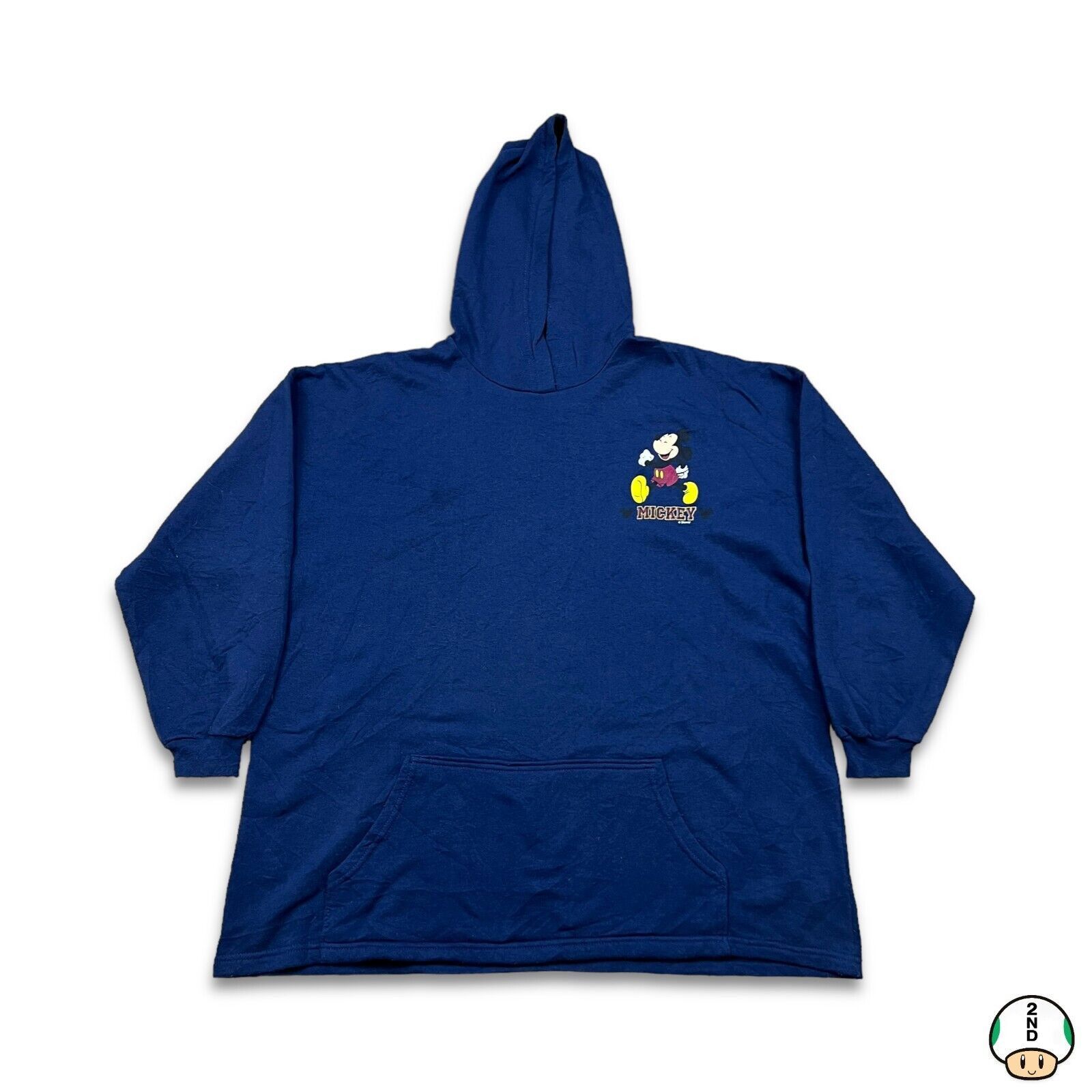 Disney × Mickey Mouse × Vintage VTG Disney Mickey Mouse Hoodie Large 90s Hooded Sweatshirt Size US L / EU 52-54 / 3 - 1 Thumbnail