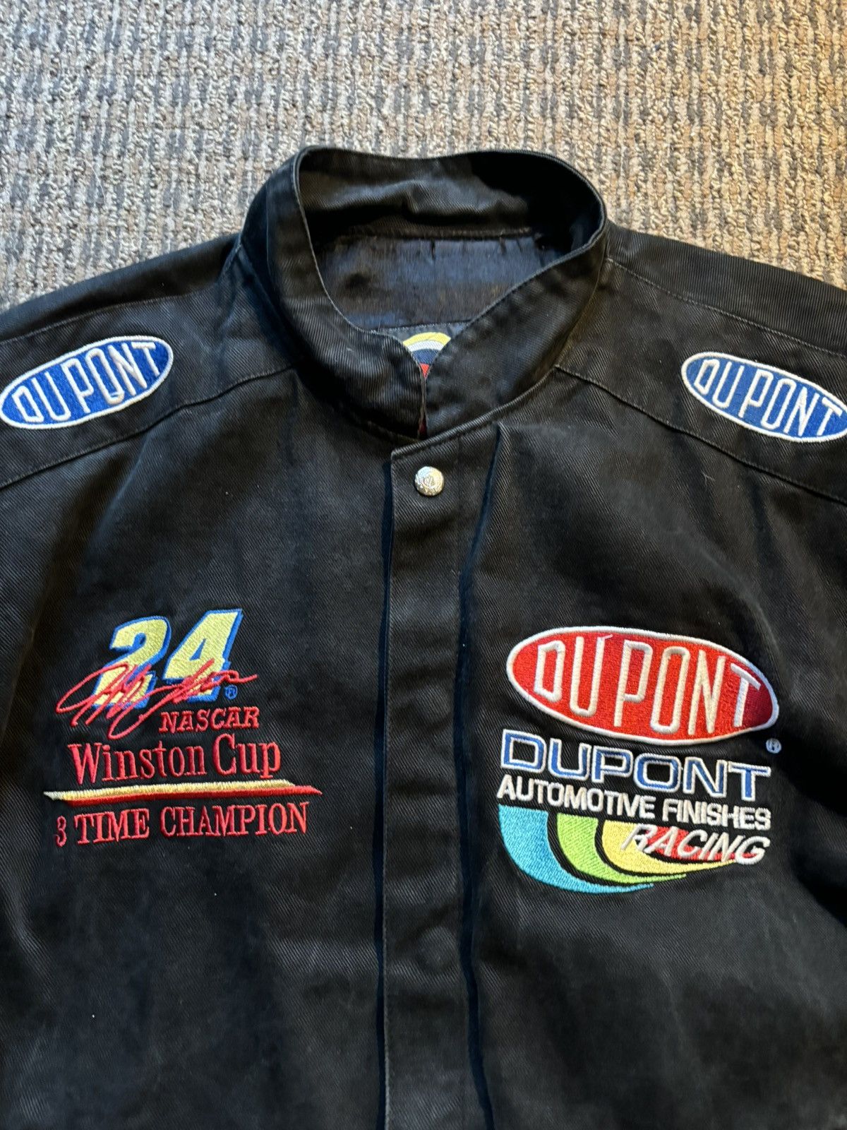 NASCAR × Vintage Vintage 90s NASCAR 3x Winston Cup 50th Anniversary Jacket Size US XL / EU 56 / 4 - 4 Thumbnail