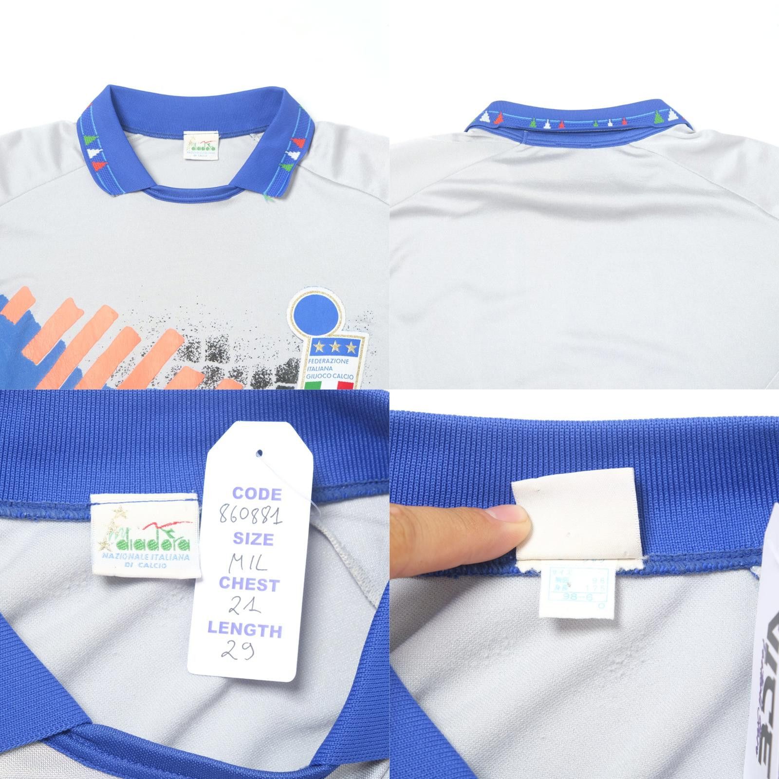 Diadora 1992/93 Italy Goalkeeper Shirt (M/L) Size US M / EU 48-50 / 2 - 4 Thumbnail
