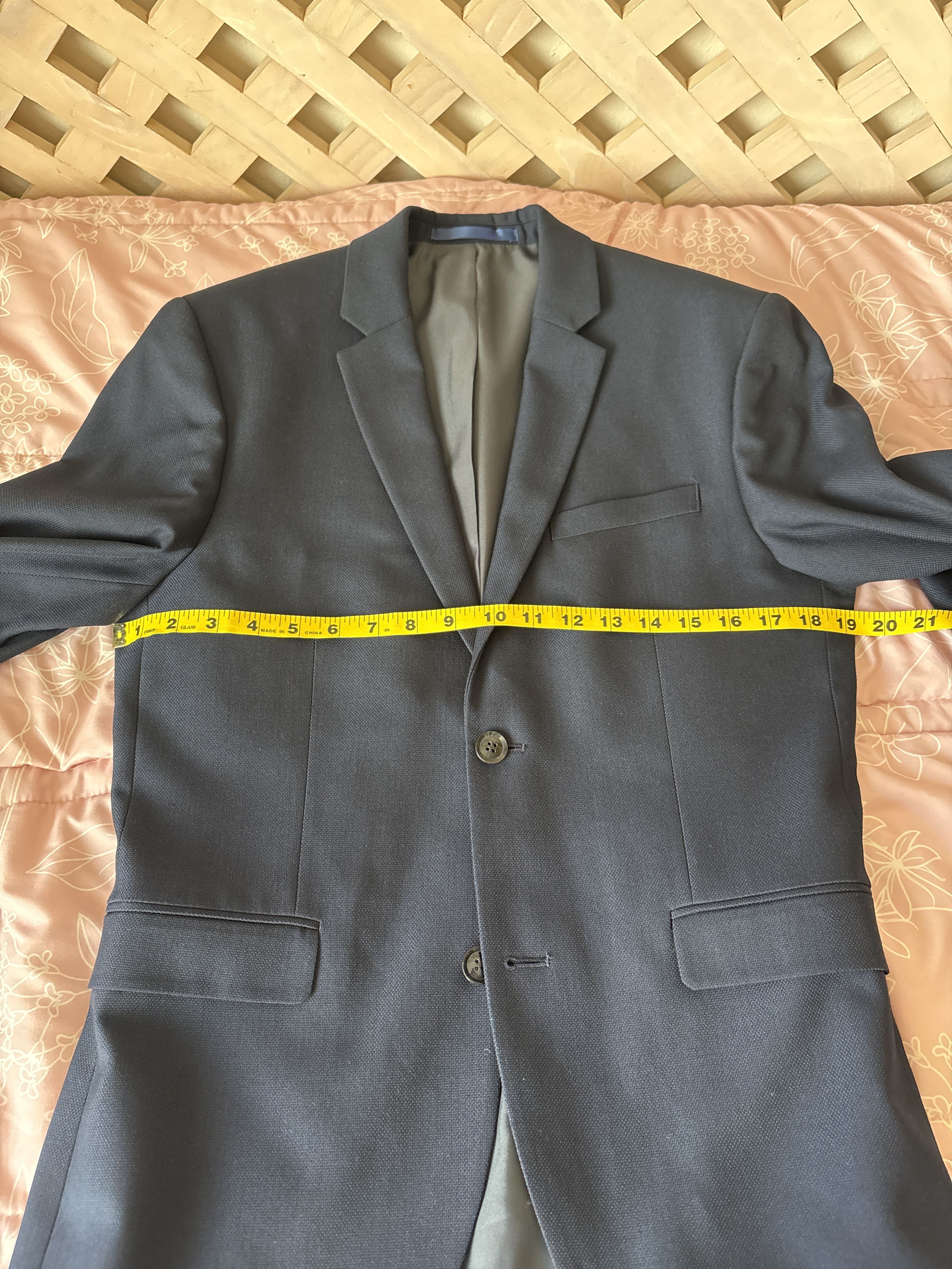 Topman Topman Men’s 38R Suit Set Dark Blue Blazer Pants Shirt Size 38R - 2 Thumbnail